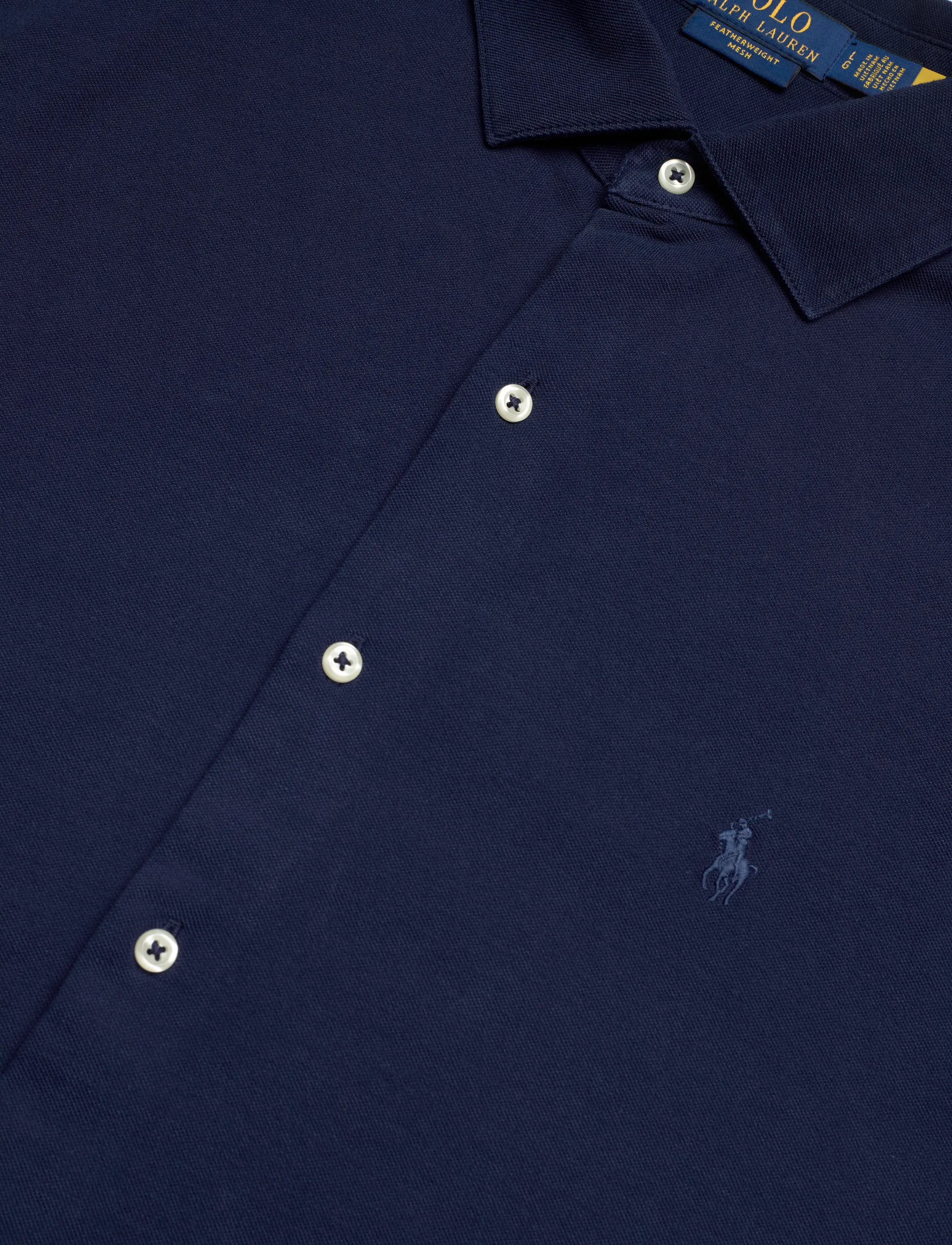 Polo Ralph Lauren - 30/1 FW MESH-KNT-SHIRT - casual hemden - dark cobalt - 3