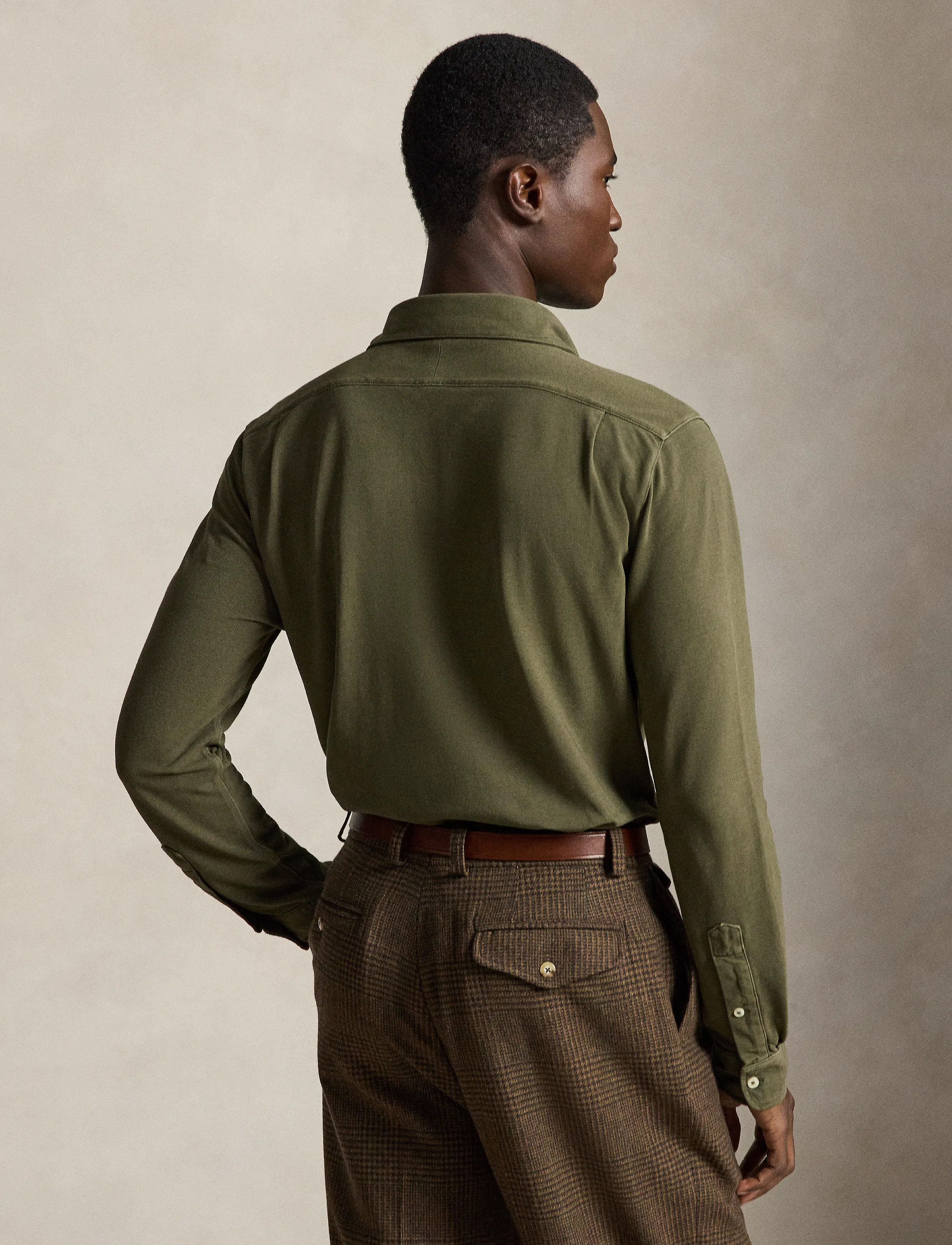 Polo Ralph Lauren - Featherweight Mesh Shirt - casual skjorter - outdoors olive/c5 - 2