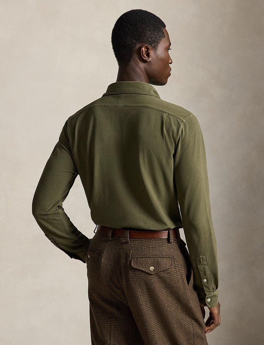 Polo Ralph Lauren - Featherweight Mesh Shirt - casual skjorter - outdoors olive/c5 - 2