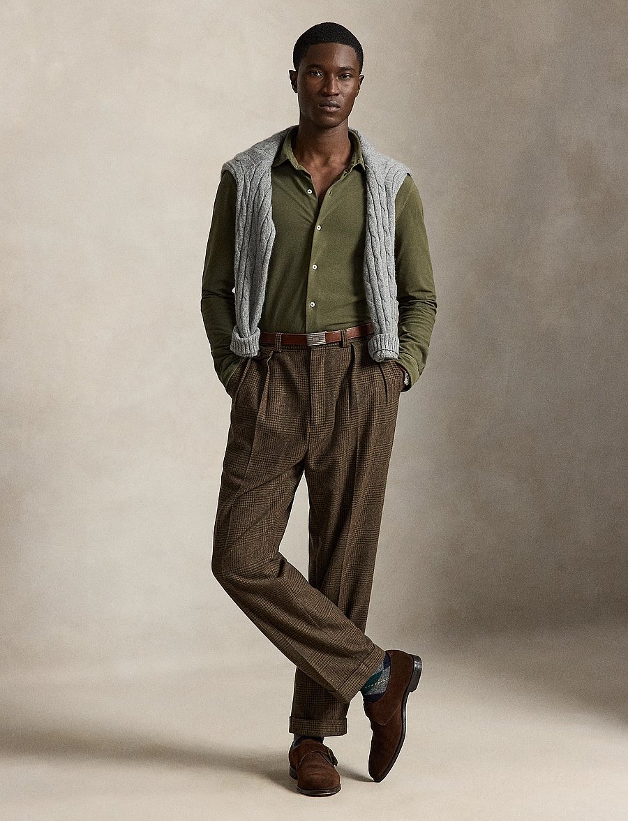 Polo Ralph Lauren - Featherweight Mesh Shirt - casual skjorter - outdoors olive/c5 - 4