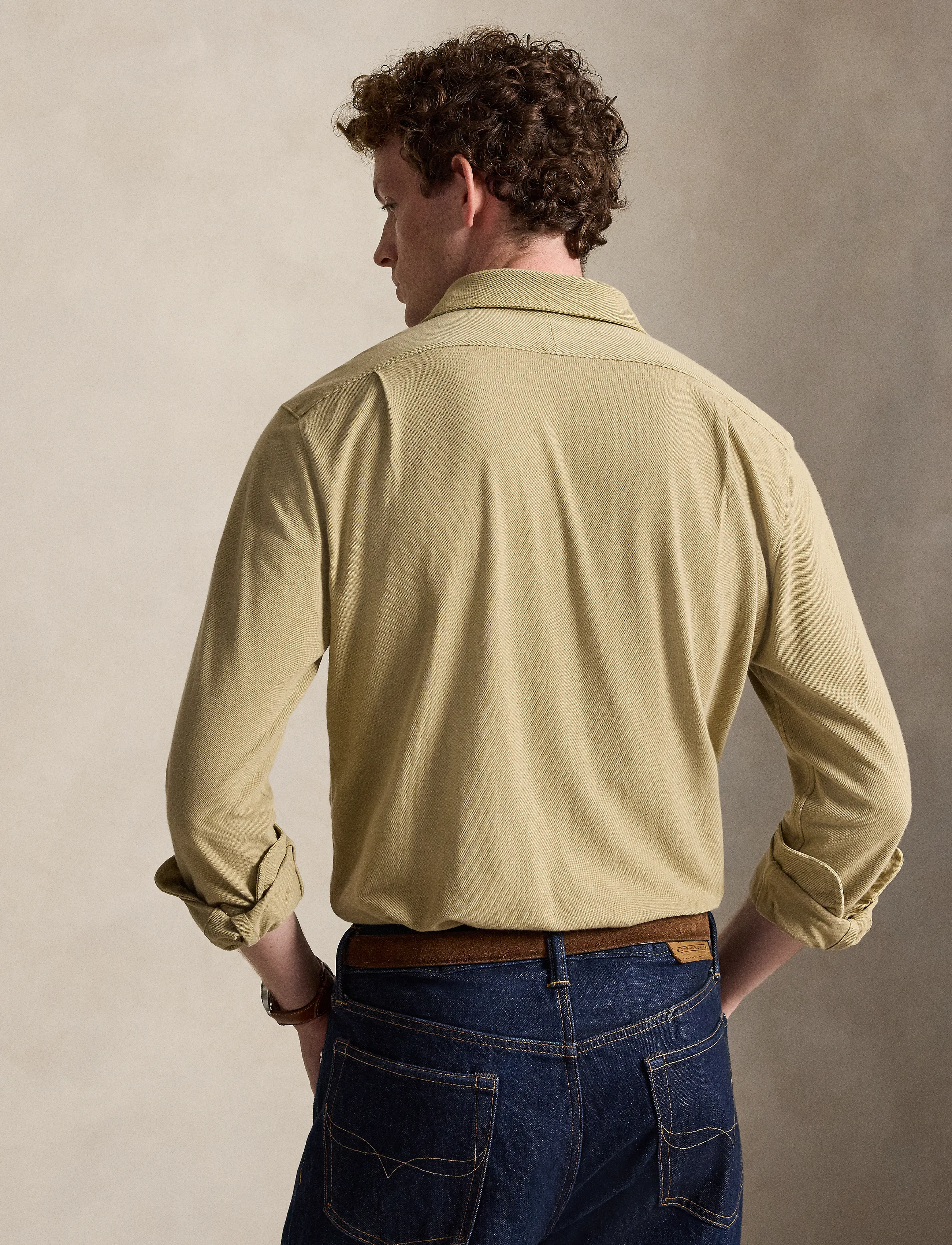 Polo Ralph Lauren - Featherweight Mesh Shirt - casual skjorter - rl khaki/c8668 - 2