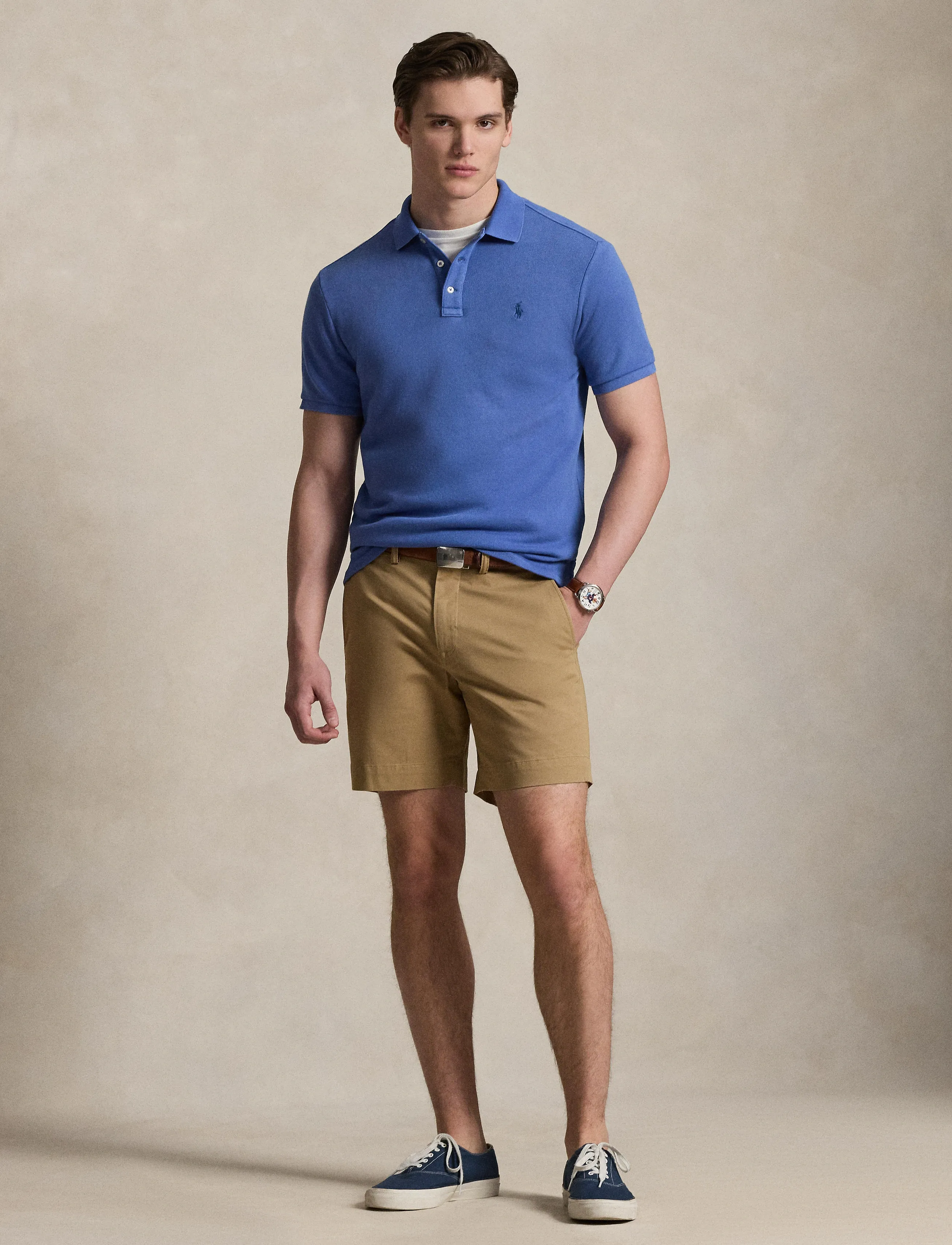 Polo Ralph Lauren 710A12484006, S, Polos, Blau - Short-sleeved, Männerswear