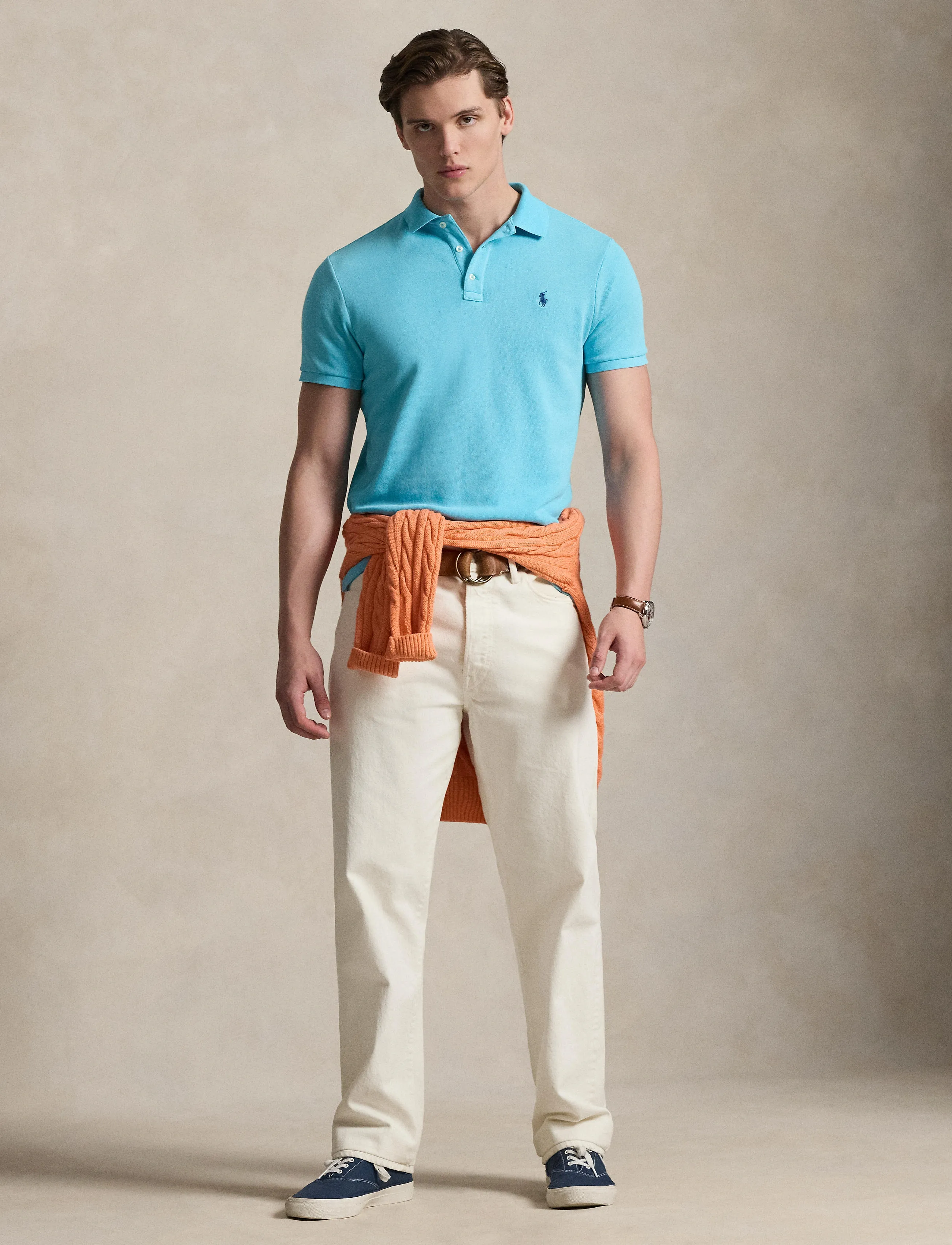 Polo Ralph Lauren 710A12484006, XS, Polos, Blau - Short-sleeved, Männerswear