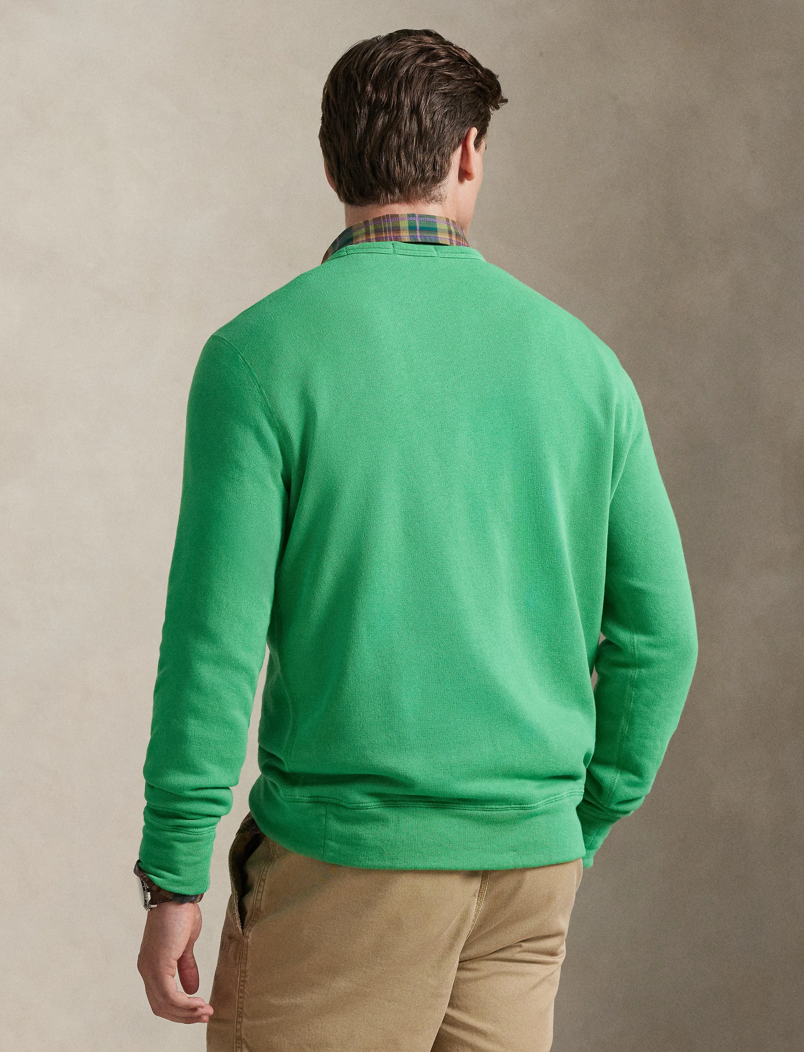Polo Ralph Lauren French Terry Sweatshirt - Collegepaidat - SUMMER EMERALD / green