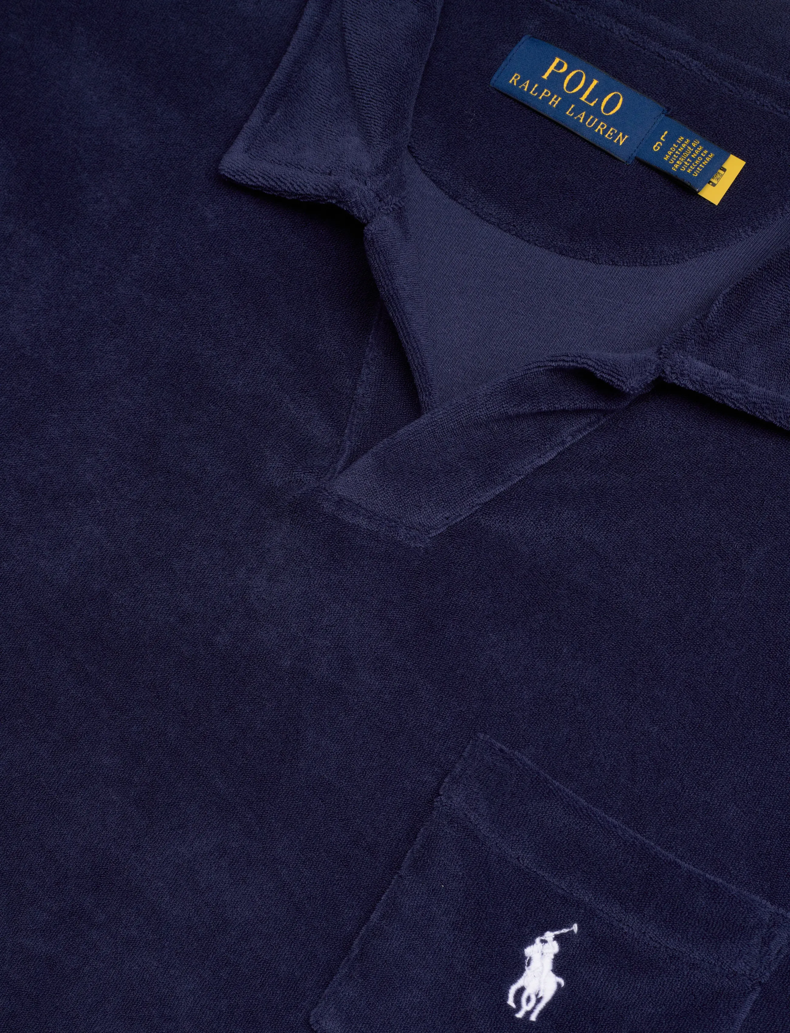 Polo Ralph Lauren - LT WT COTTON TERRY-KNT-POLO - kortærmede poloer - newport navy - 4