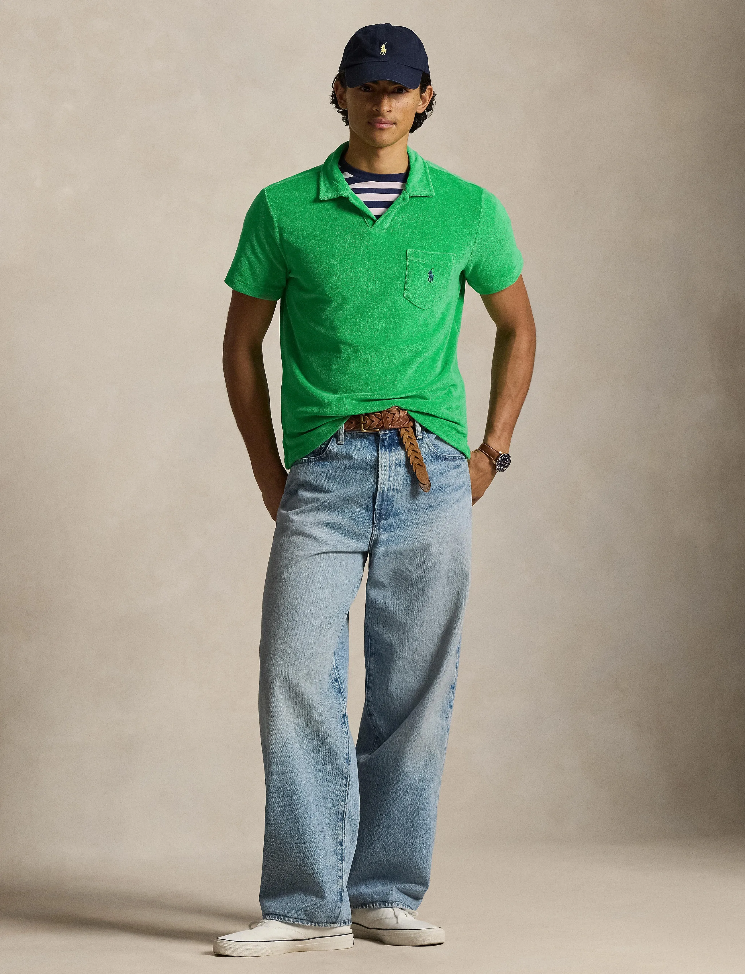 Polo Ralph Lauren 710A12491005, XS, Polos, Grün - Short-sleeved, Männerswear