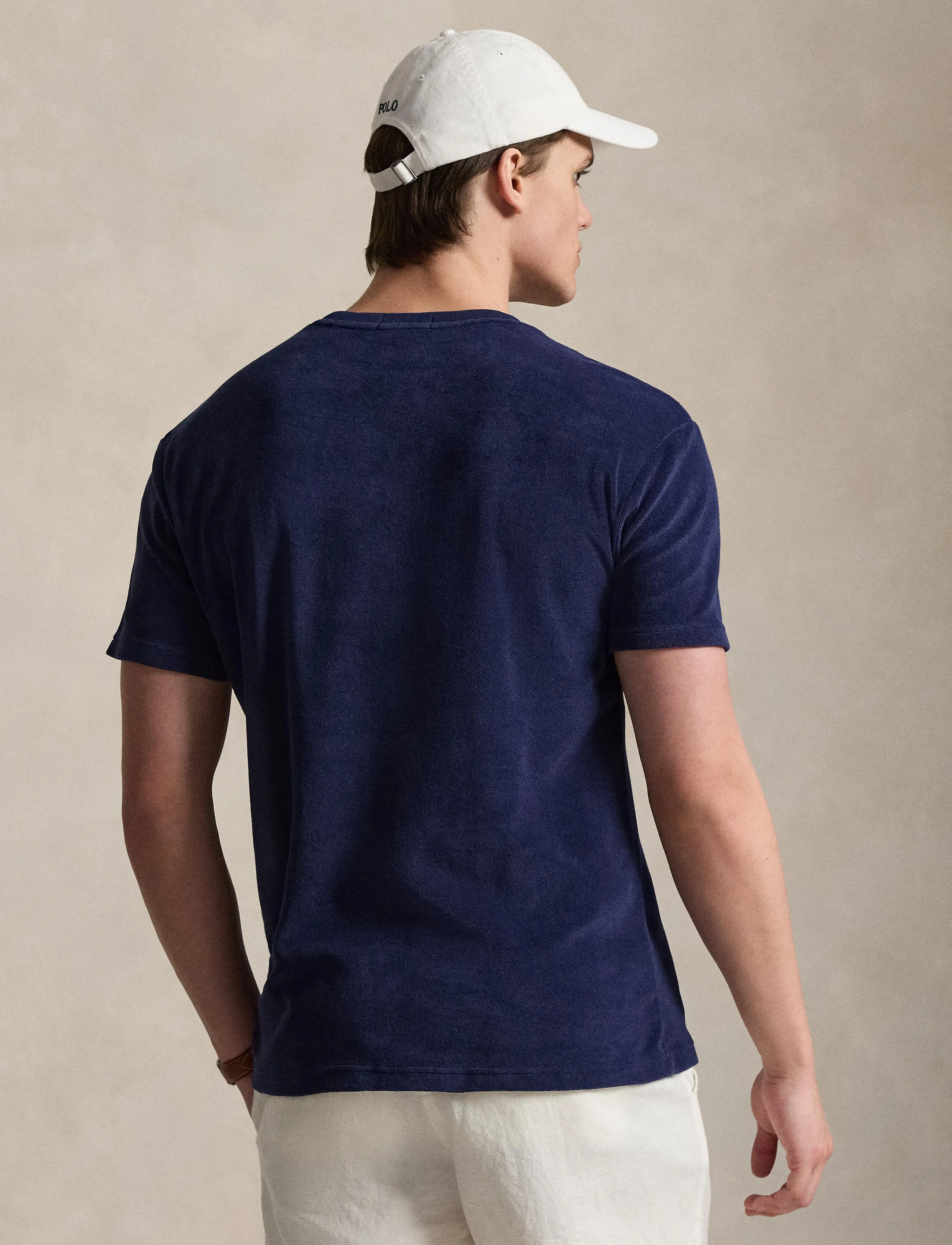 Polo Ralph Lauren - LT WT COTTON TERRY-KNT-T-SHIRT - kortärmade t-shirts - newport navy - 3