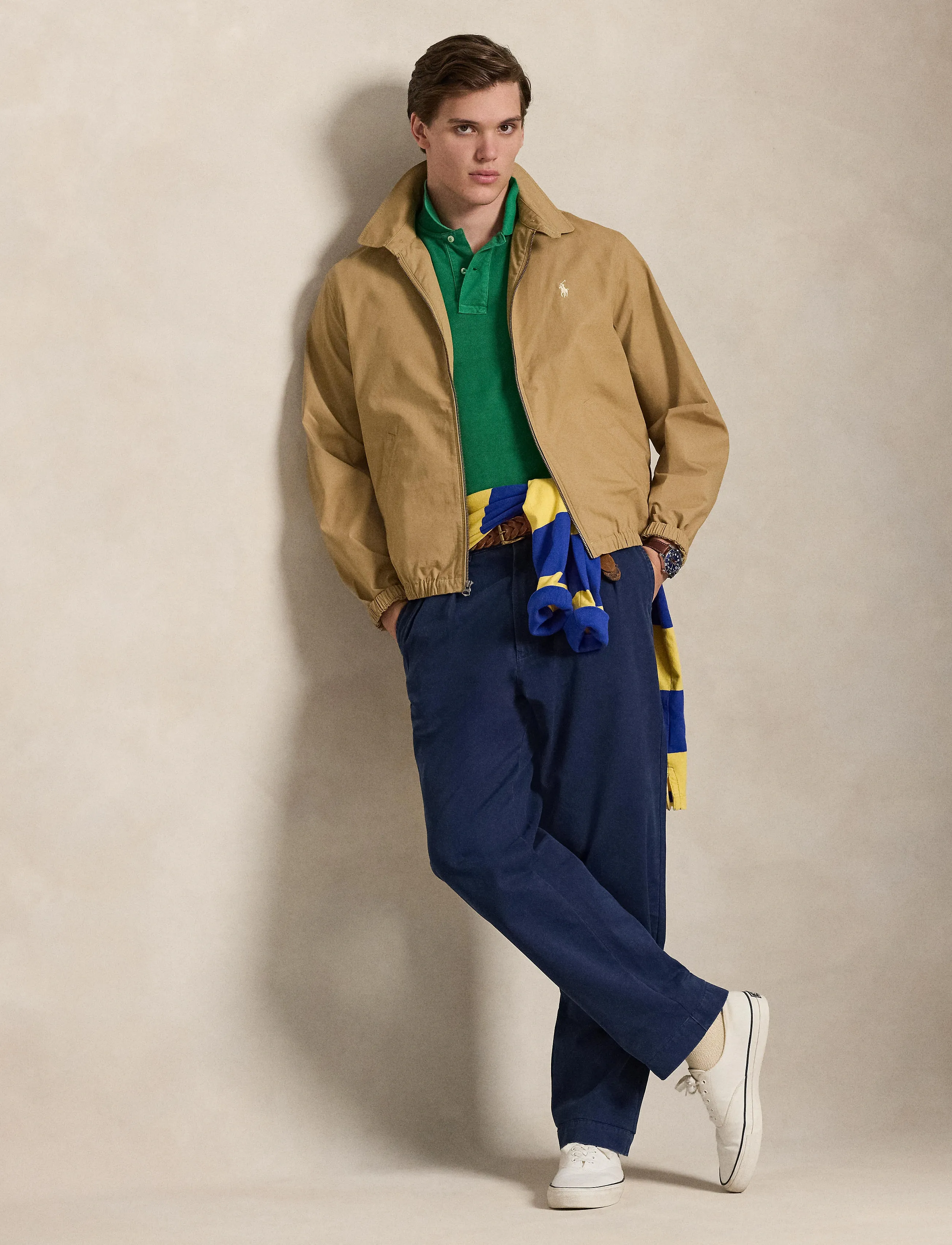 Polo Ralph Lauren COTTON POPLIN-WVN-JACKET - Light Jackets - CAFE TAN / beige