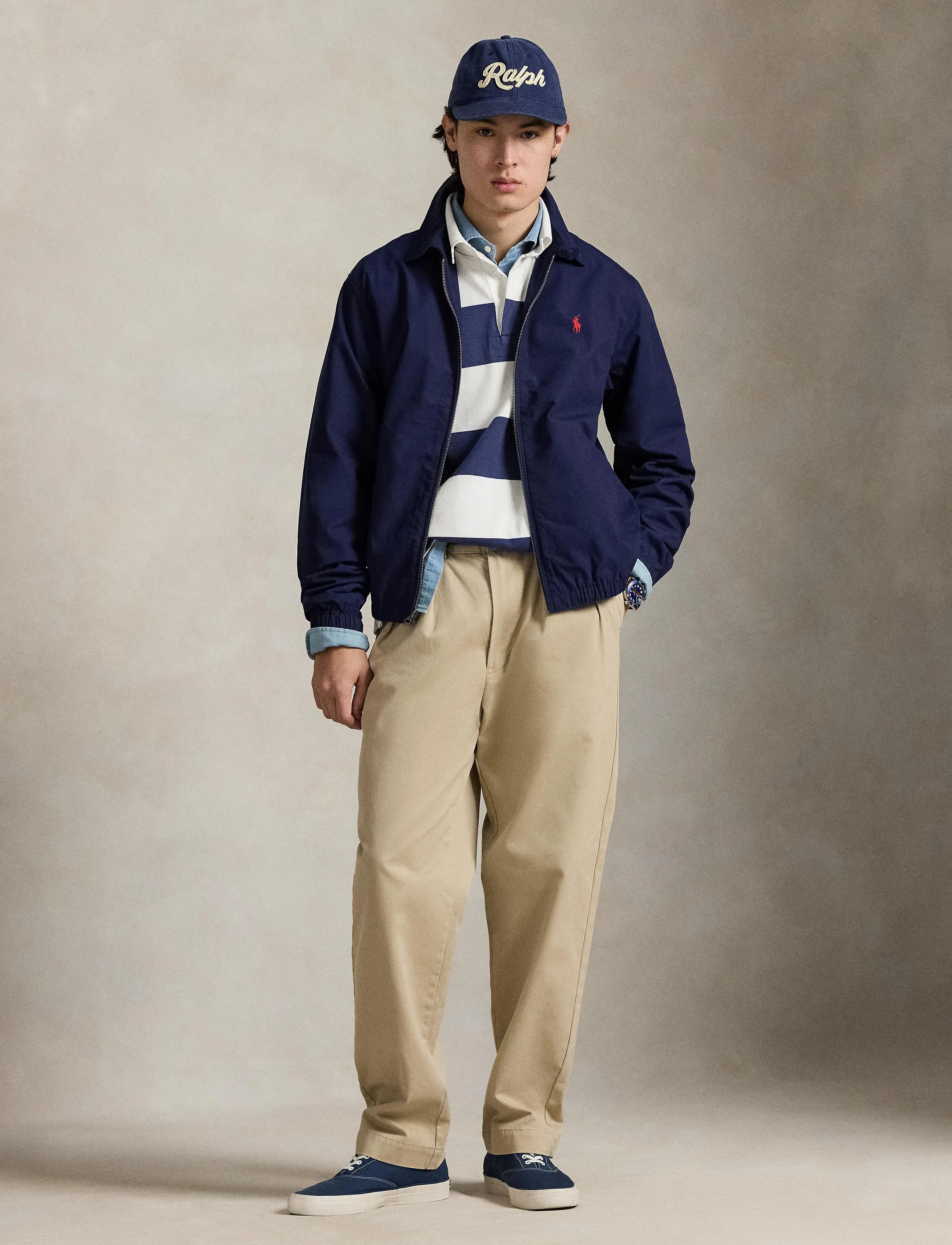 Polo Ralph Lauren COTTON POPLIN-WVN-JACKET - Light Jackets - NEWPORT NAVY / navy
