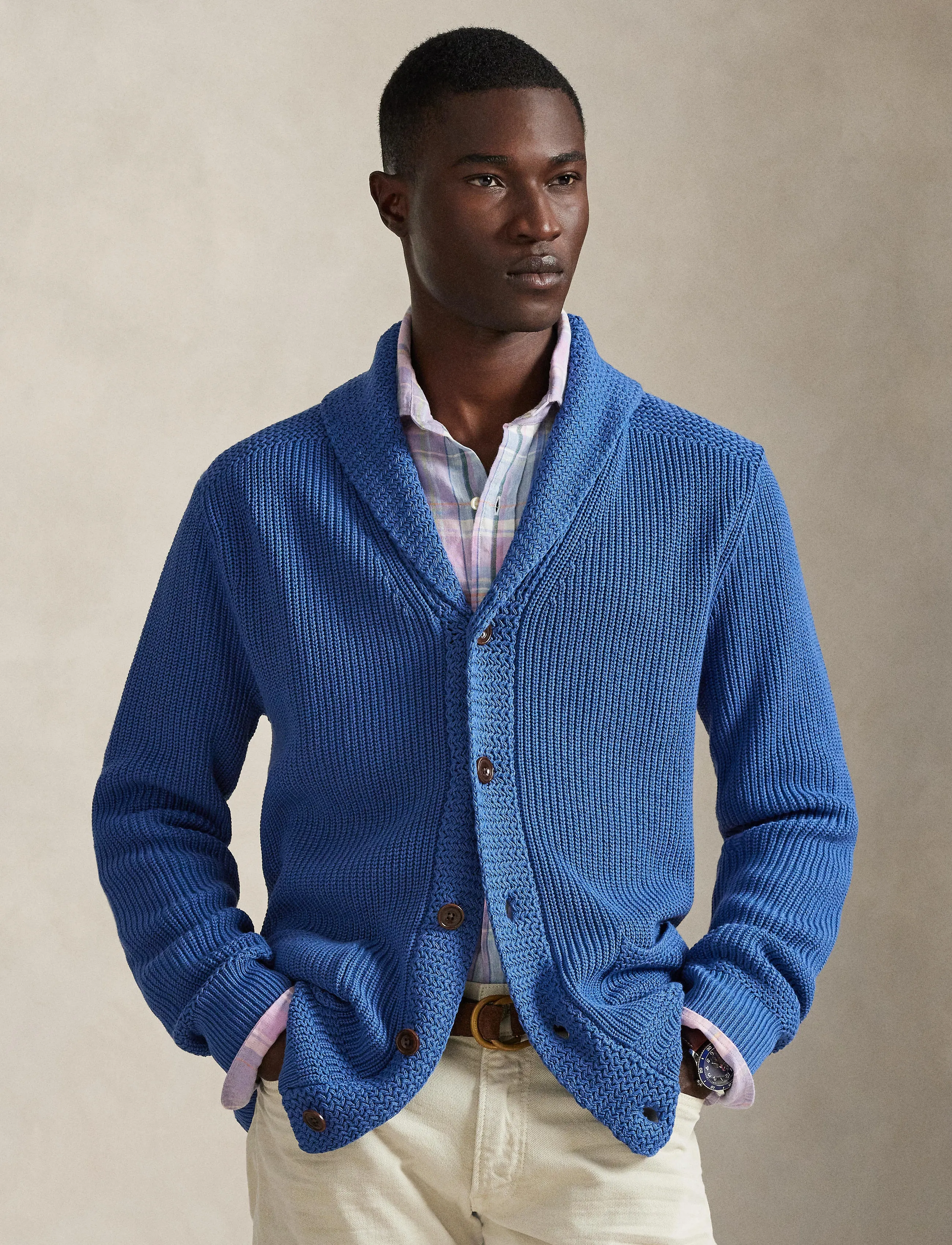 Polo Ralph Lauren Cotton Shawl-Collar Cardigan herr – bild 4