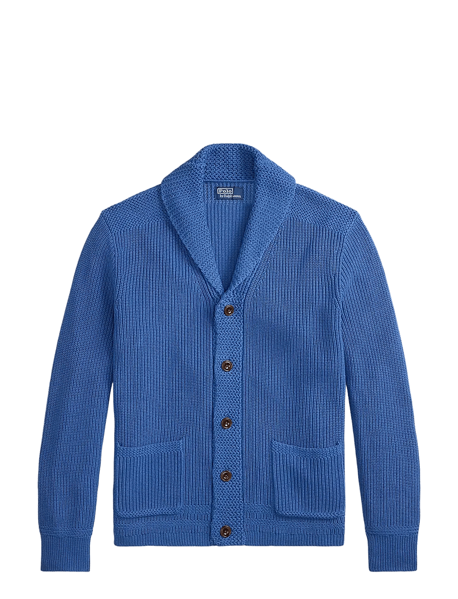 Polo Ralph Lauren - Cotton Shawl-Collar Cardigan - cardigans - modern royal - 3