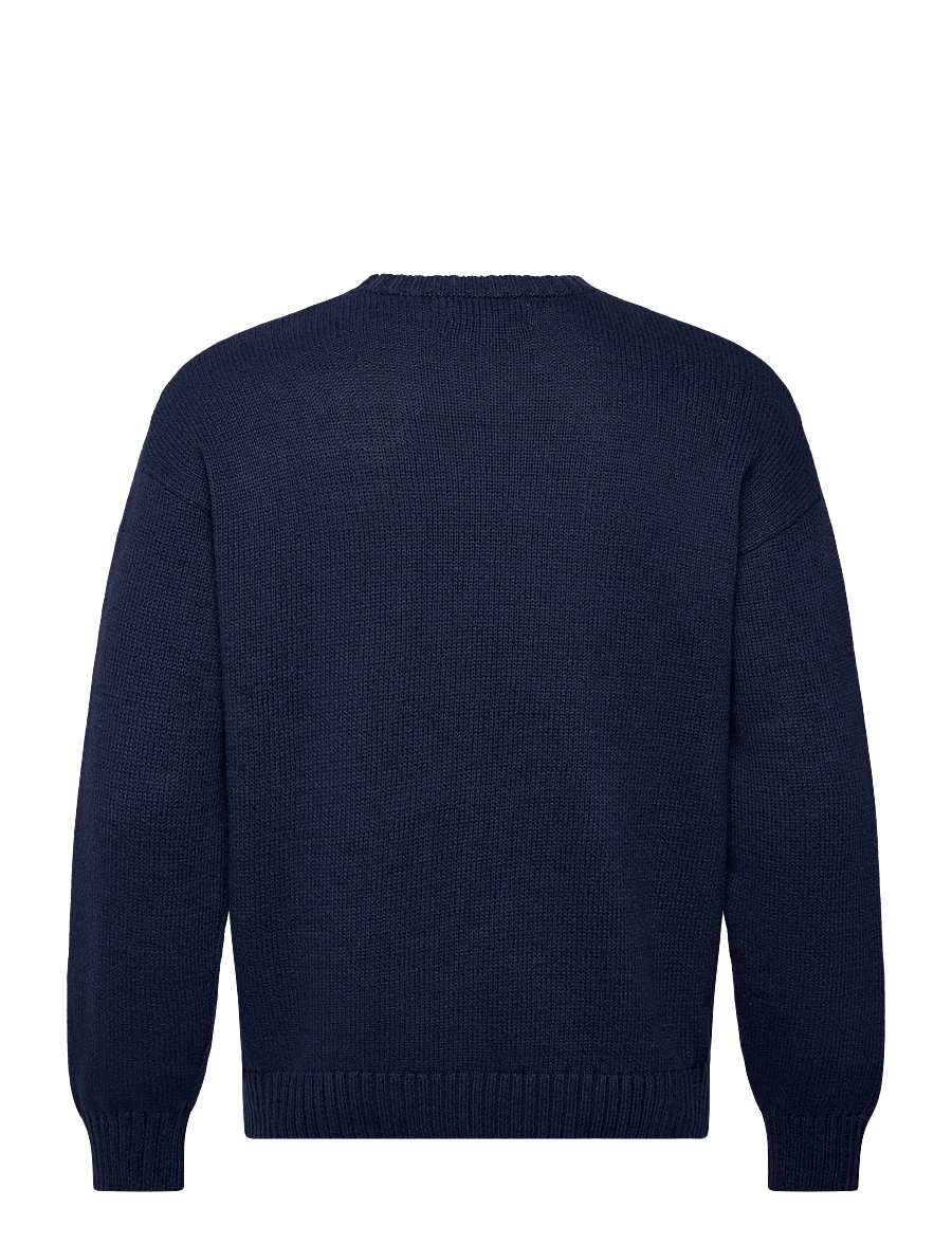 Polo Ralph Lauren - The Ralph Logo Sweater - knitted round necks - dark cobalt combo - 2