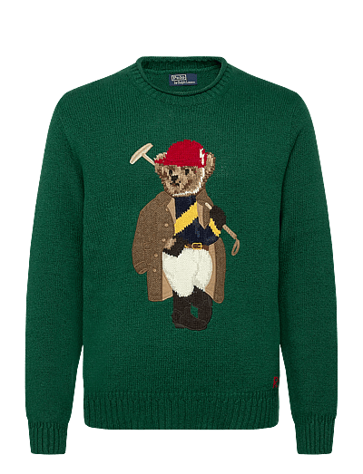 Polo Ralph Lauren Polo Bear Roll-Neck Sweater - Round Necks - NEW FOREST / green