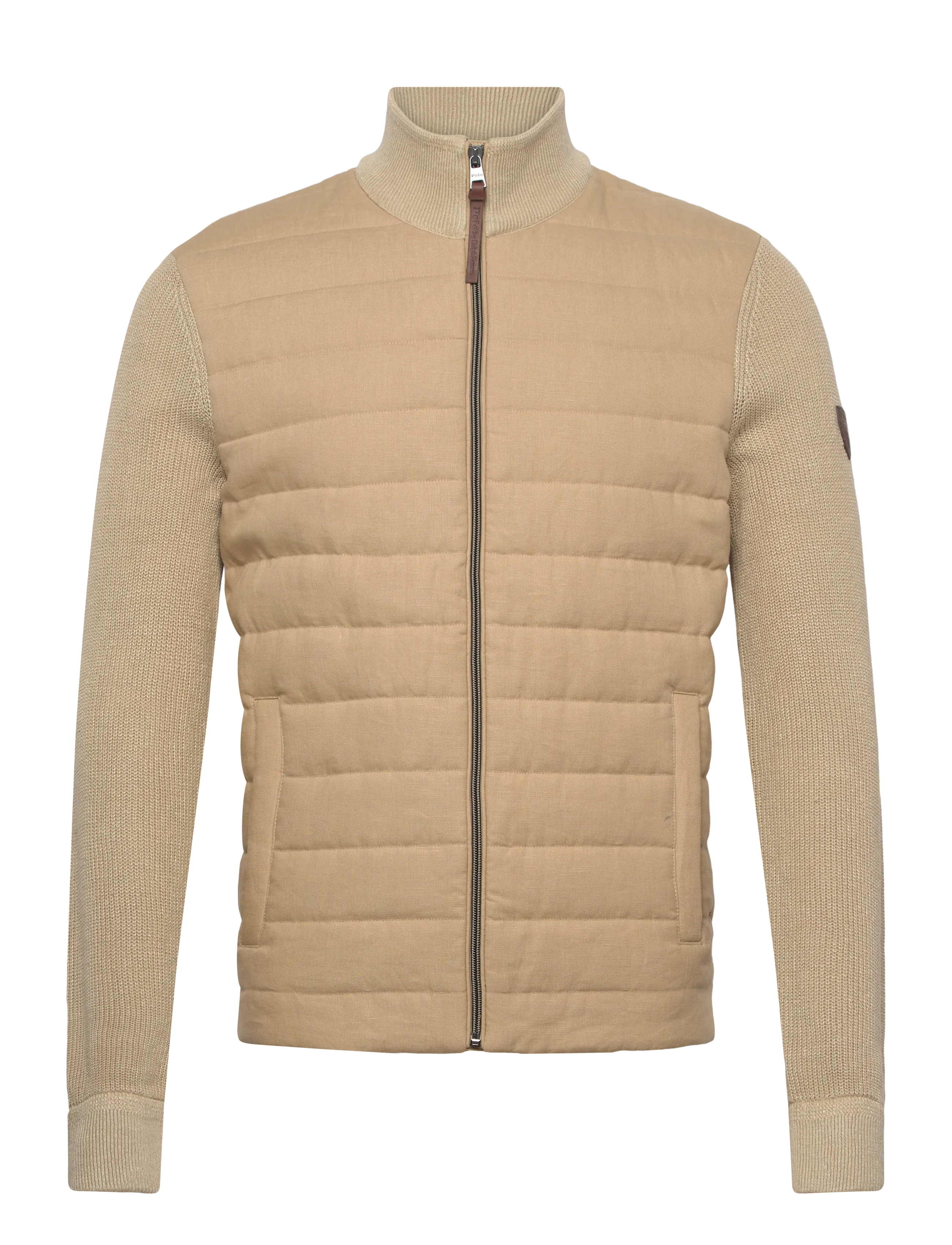 Polo Ralph Lauren Hybrid Full-Zip Sweater - Kleidung - COASTAL BEIGE LIN / beige