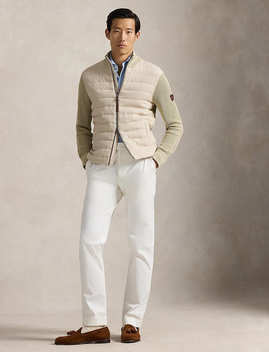 Polo Ralph Lauren - Hybrid Full-Zip Sweater - hybrid-jacken - coastal beige lin - 0