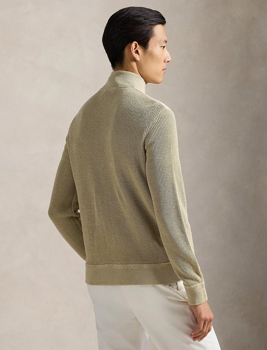 Polo Ralph Lauren - Hybrid Full-Zip Sweater - hybrid-jacken - coastal beige lin - 3