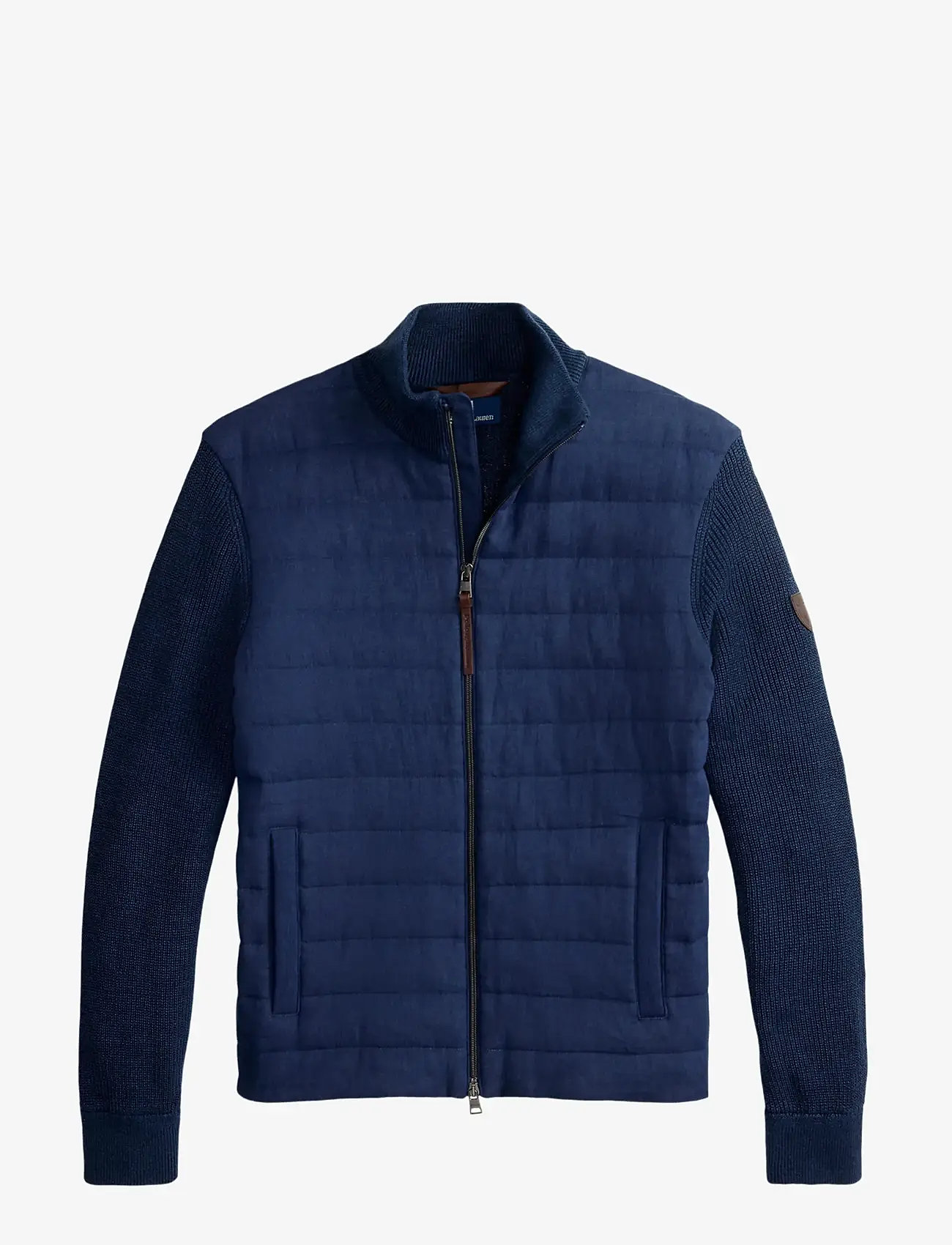 Polo Ralph Lauren - Hybrid Full-Zip Sweater - hybridjakker - navy linen combo - 1