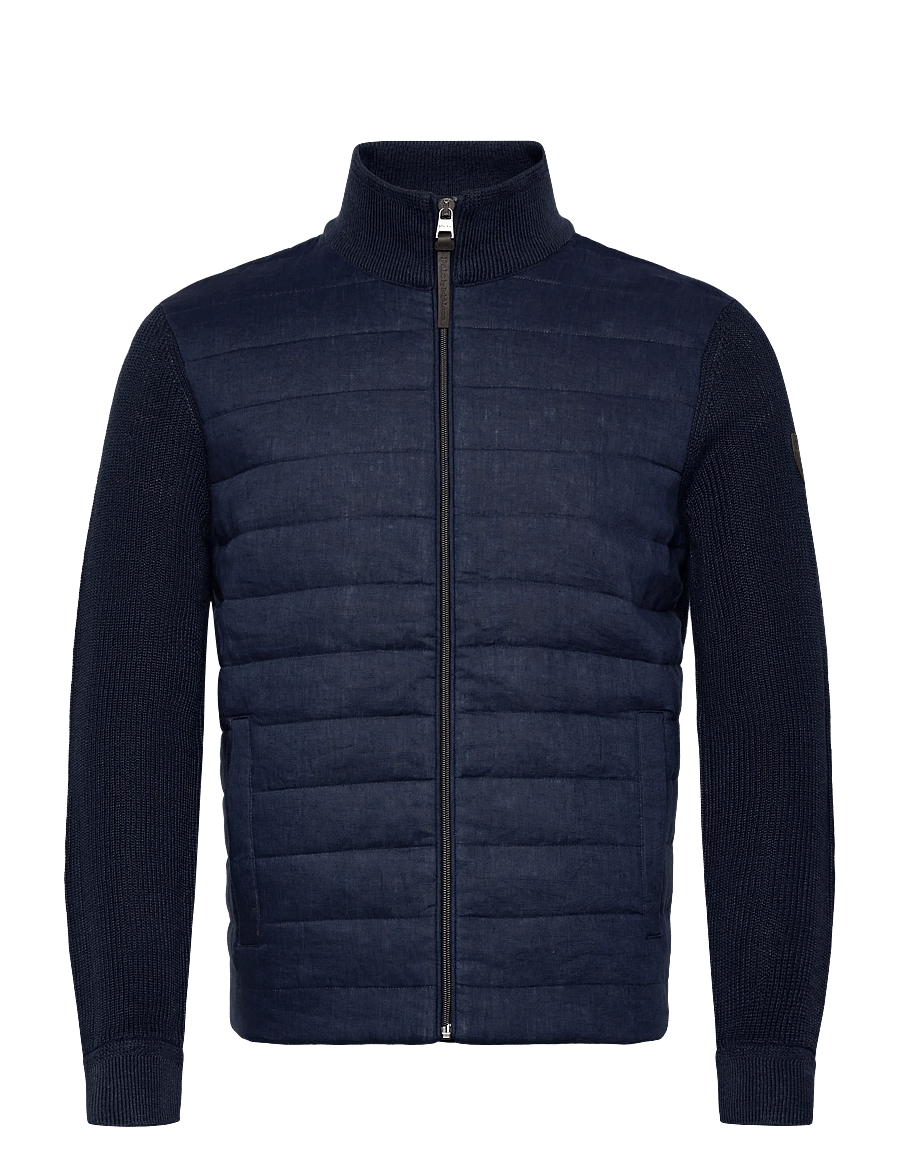Polo Ralph Lauren - Hybrid Full-Zip Sweater - hybrid jakkar - navy linen combo - 1