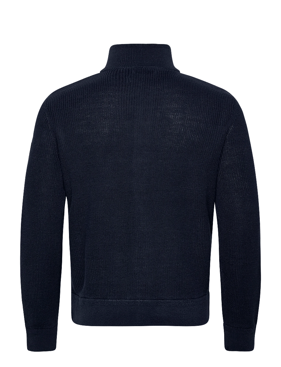 Polo Ralph Lauren - Hybrid Full-Zip Sweater - hybrid jakkar - navy linen combo - 2