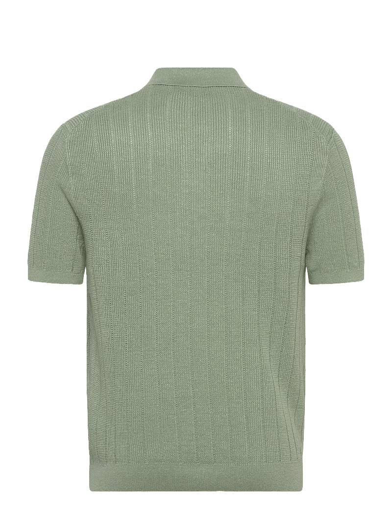 Polo Ralph Lauren - Linen Johnny-Collar Sweater - dzianinowe bluzki polo - light green - 1