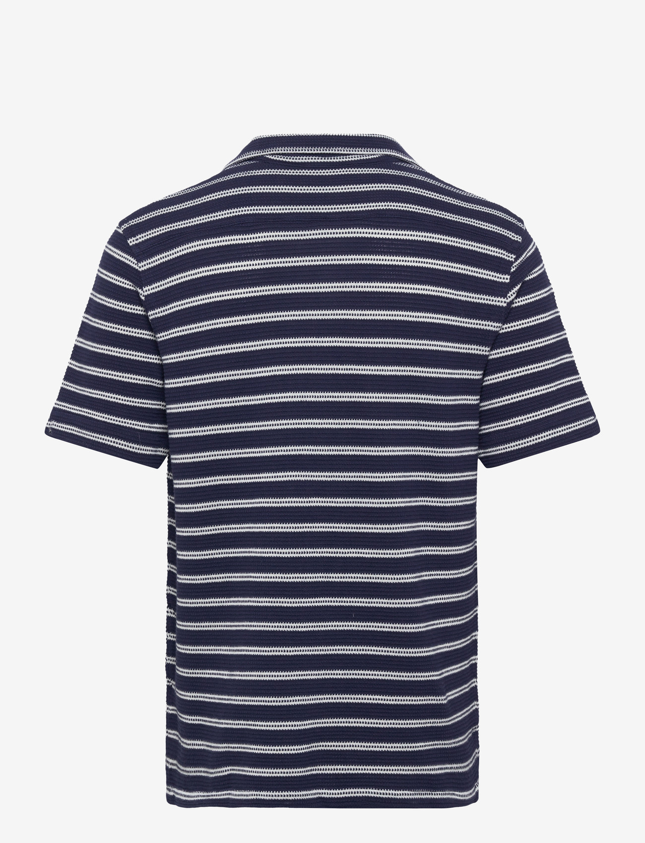 Polo Ralph Lauren - Striped Cotton-Blend Camp Shirt - striped shirts - newport navy/pale - 1