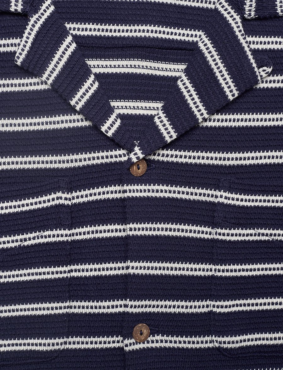 Polo Ralph Lauren - Striped Cotton-Blend Camp Shirt - chemises à rayures - newport navy/pale - 2
