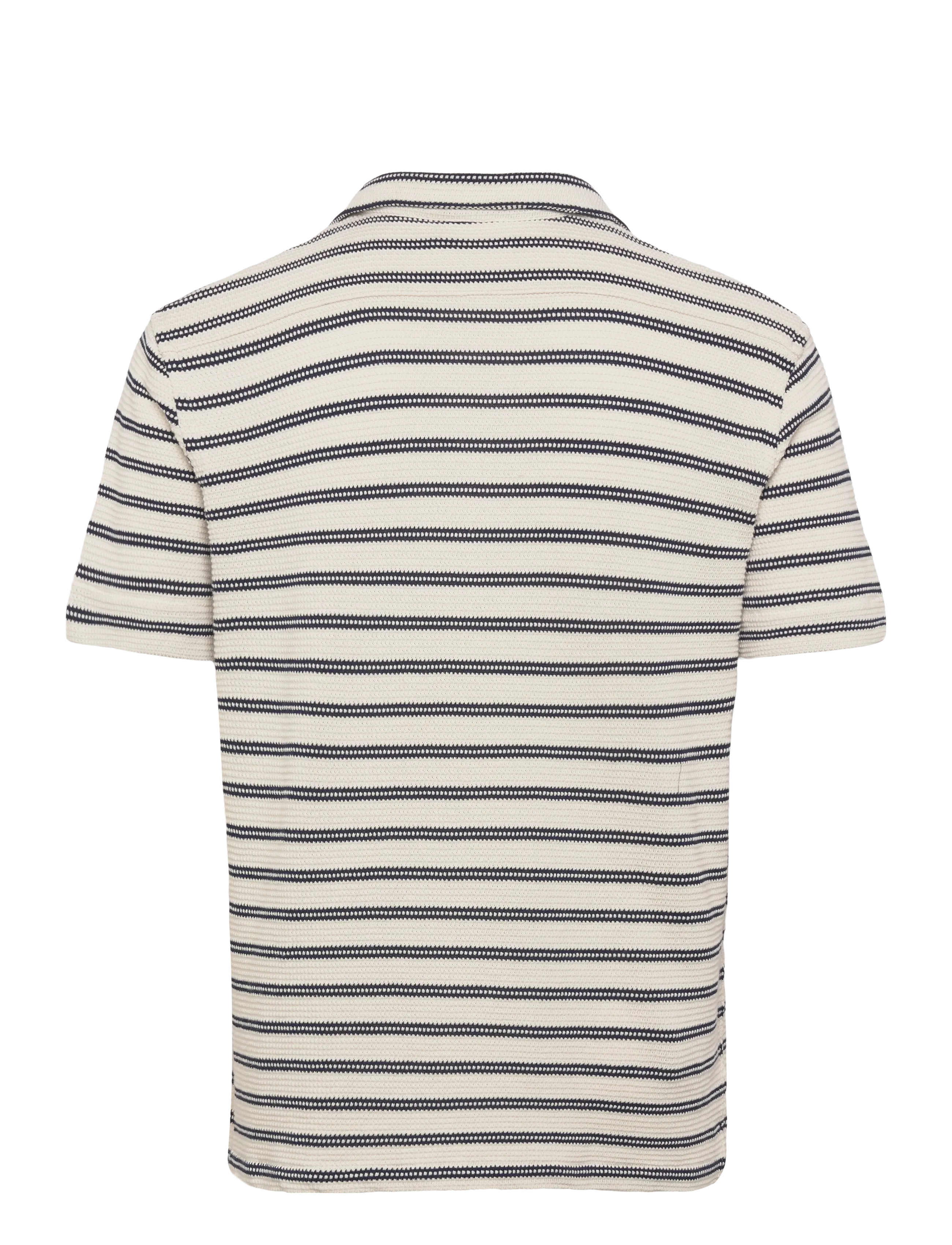 Polo Ralph Lauren - Striped Cotton-Blend Camp Shirt - gestreifte hemden - pale cream/newpor - 1