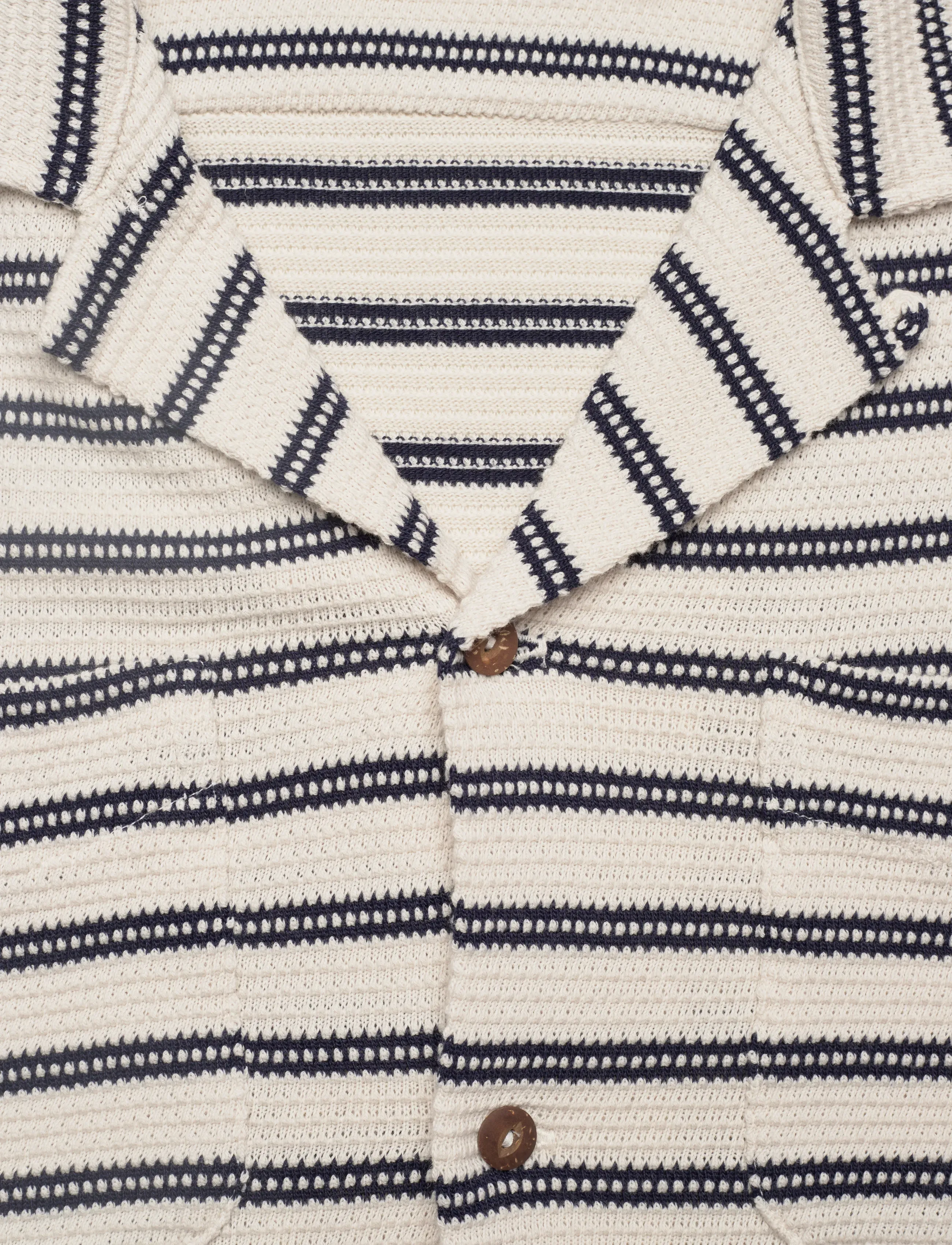 Polo Ralph Lauren - Striped Cotton-Blend Camp Shirt - gestreifte hemden - pale cream/newpor - 2
