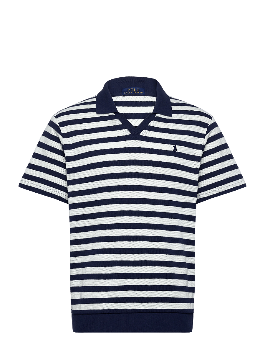 Polo Ralph Lauren - COTTON TEXTURE-KNT-POLO - lühikeste varrukatega polod - newport navy/pale - 0