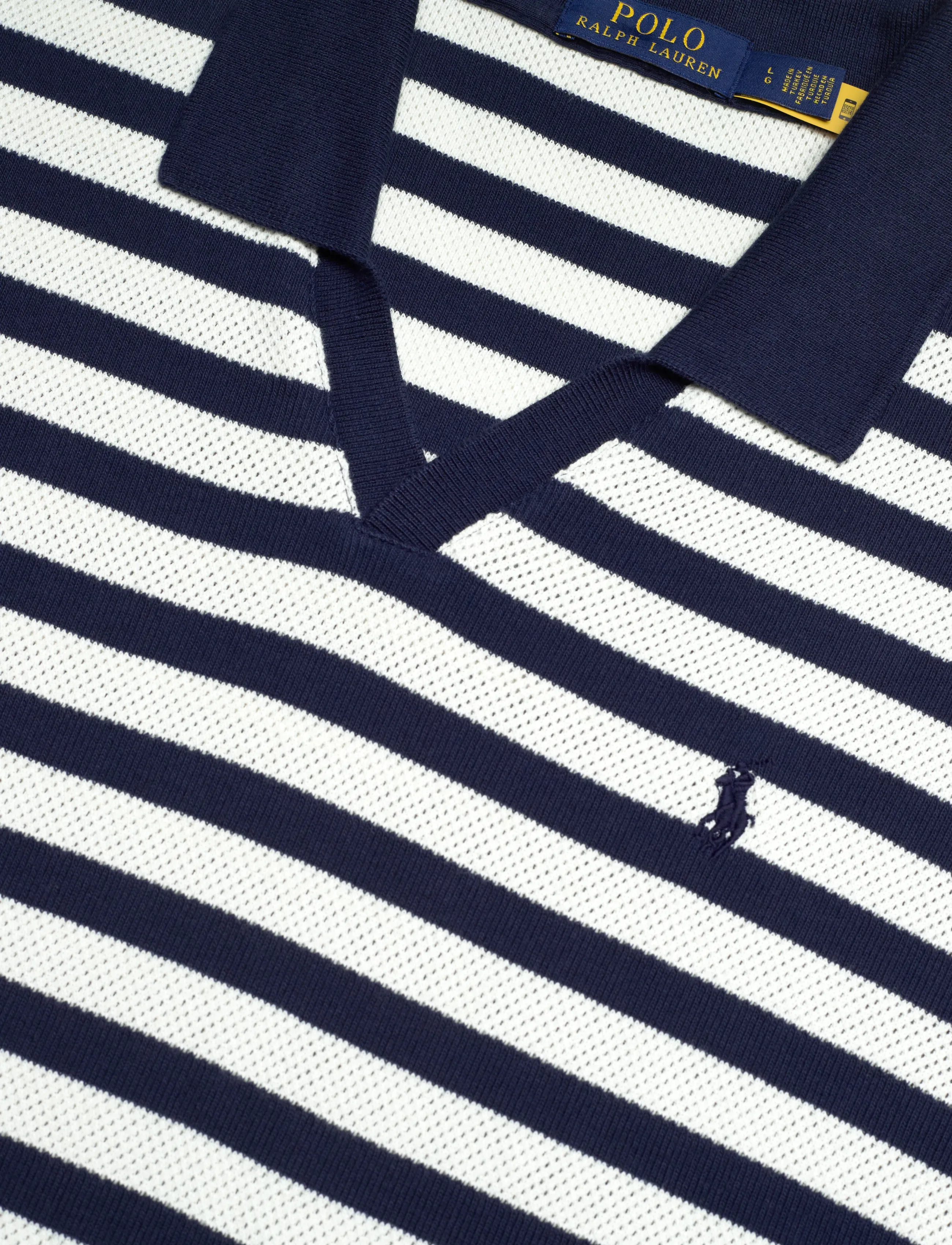 Polo Ralph Lauren - COTTON TEXTURE-KNT-POLO - kurzärmelig - newport navy/pale - 2