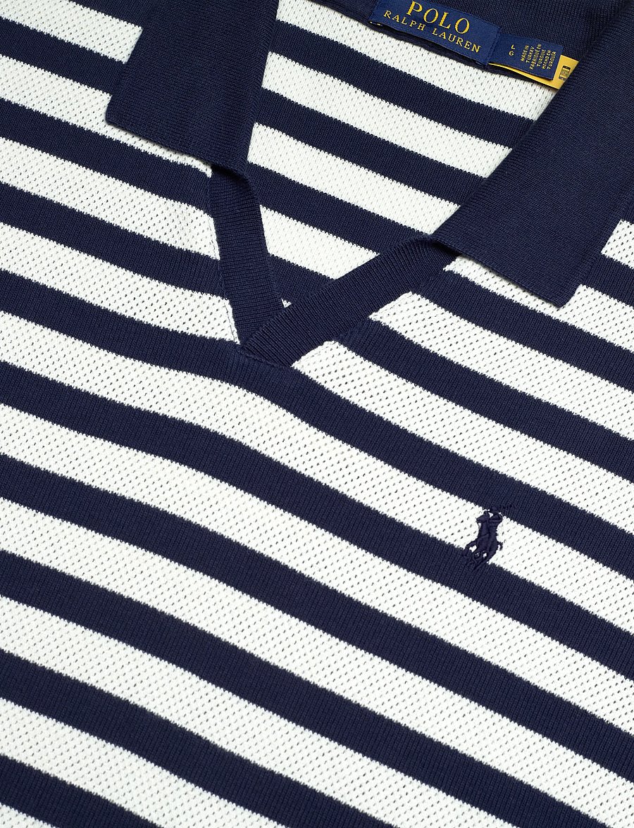 Polo Ralph Lauren - COTTON TEXTURE-KNT-POLO - lühikeste varrukatega polod - newport navy/pale - 2