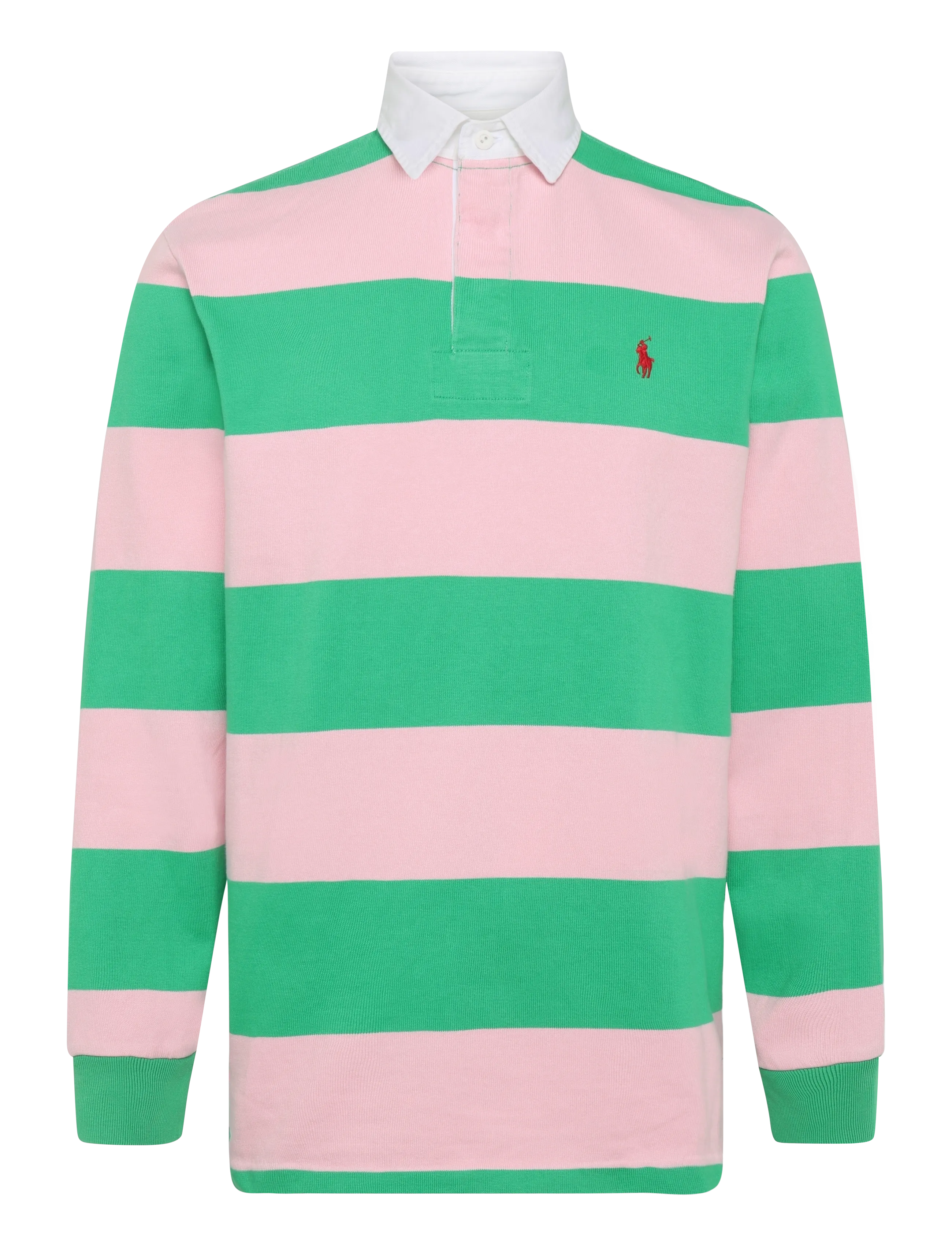 Polo Ralph Lauren Heavy Rugby Jersey-Knt-Pullover, Mænd, Rugbytrøje, Pink, Str: M