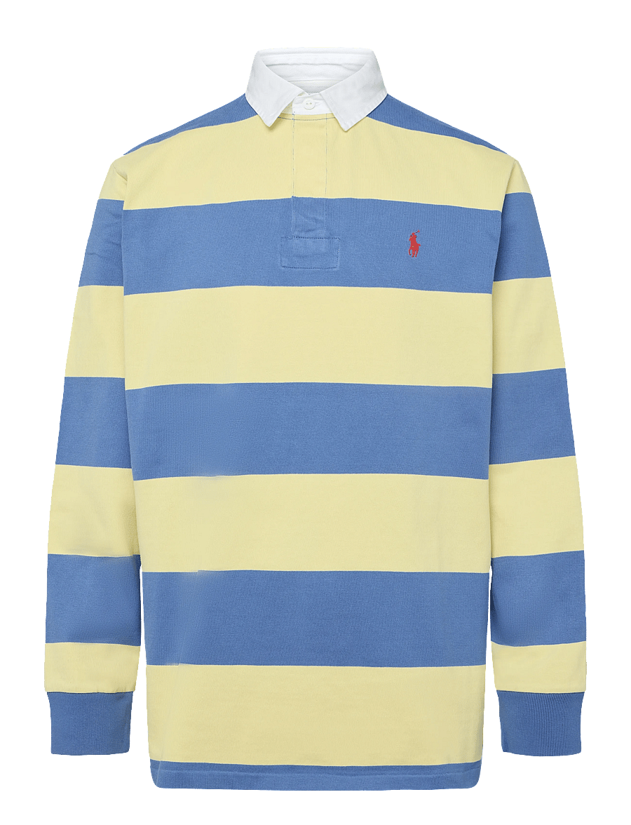 Polo Ralph Lauren - HEAVY RUGBY JERSEY-KNT-PULLOVER - langärmelige strick-polohemden - resort gold/moder - 0