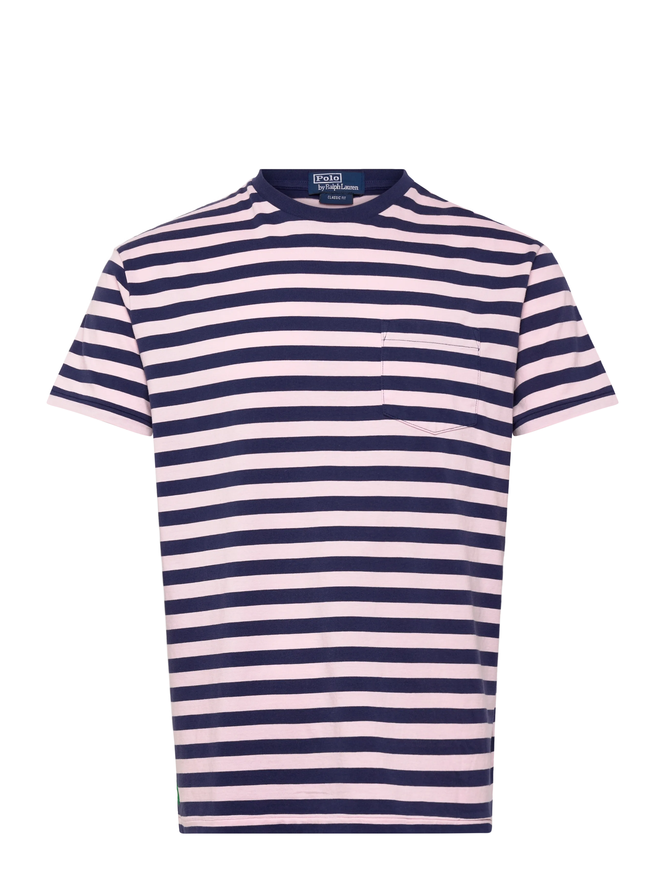 Polo Ralph Lauren - Classic Fit Striped Jersey T-Shirt - short-sleeved t-shirts - garden pink/dark - 1