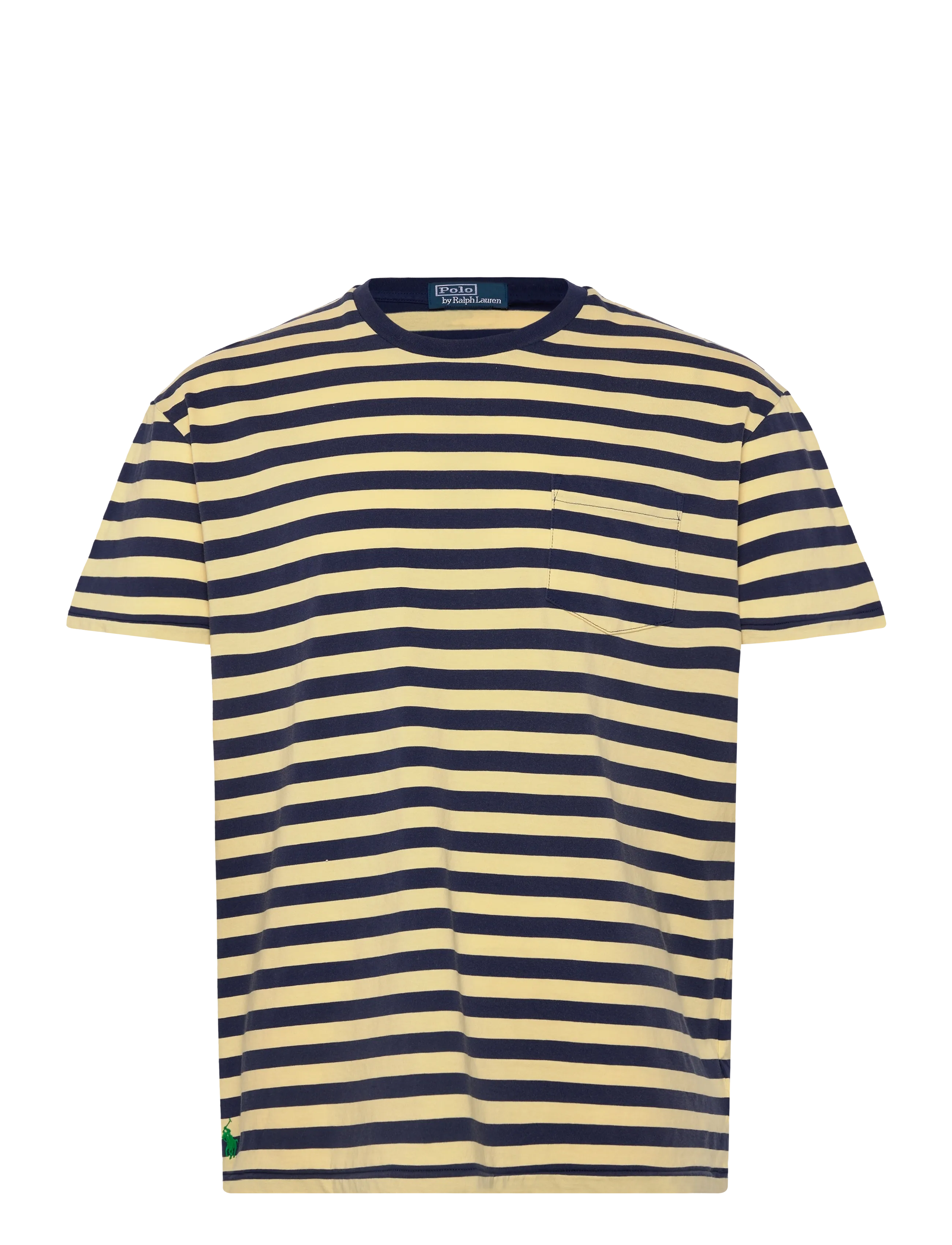 Polo Ralph Lauren Classic Fit Striped Jersey T-Shirt - Neue Mode - RESORT GOLD/DARK / yellow