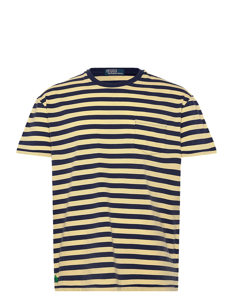 Polo Ralph Lauren - Classic Fit Striped Jersey T-Shirt - kortärmade t-shirts - resort gold/dark - 0