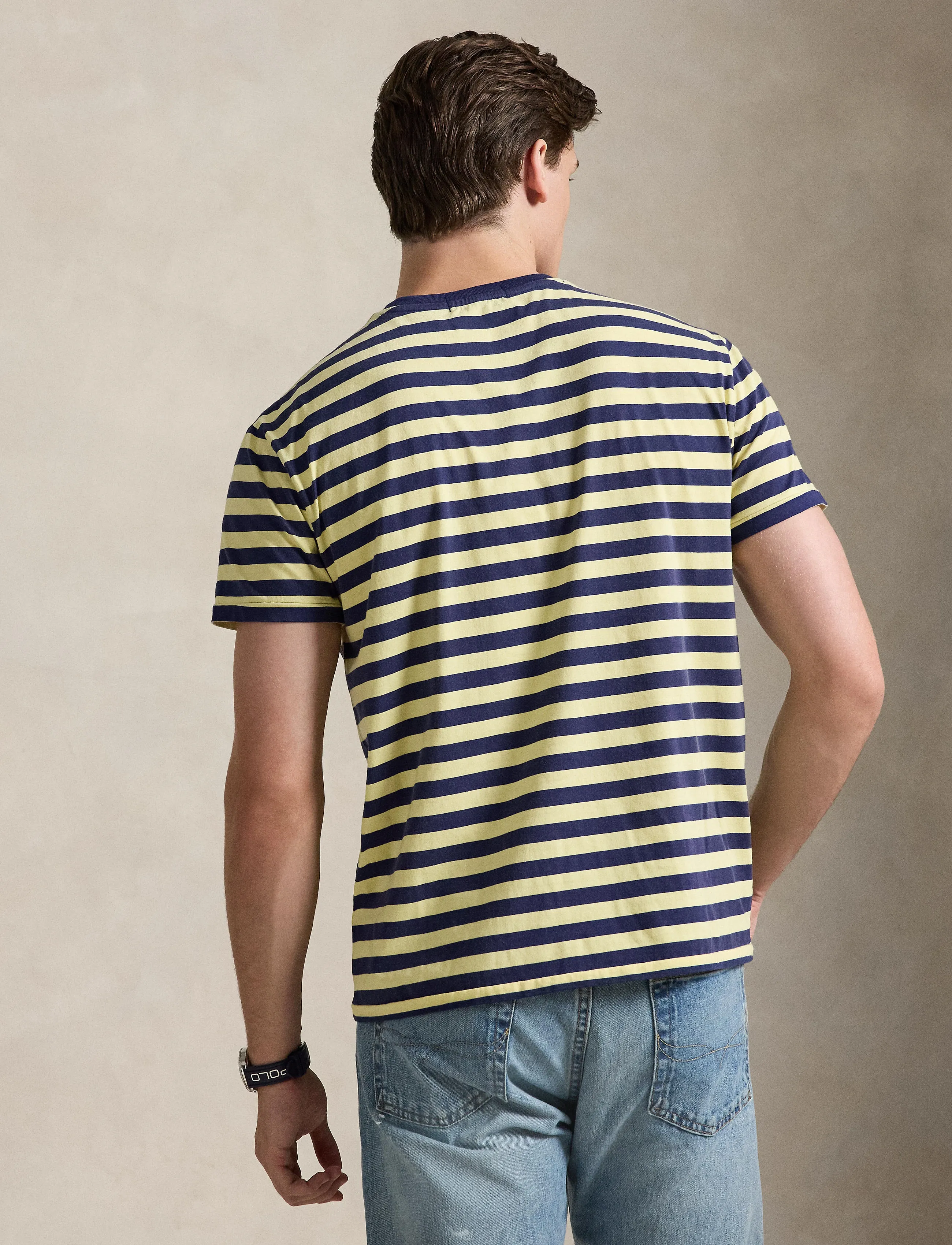 Polo Ralph Lauren - Classic Fit Striped Jersey T-Shirt - lühikeste varrukatega t-särgid - resort gold/dark - 3