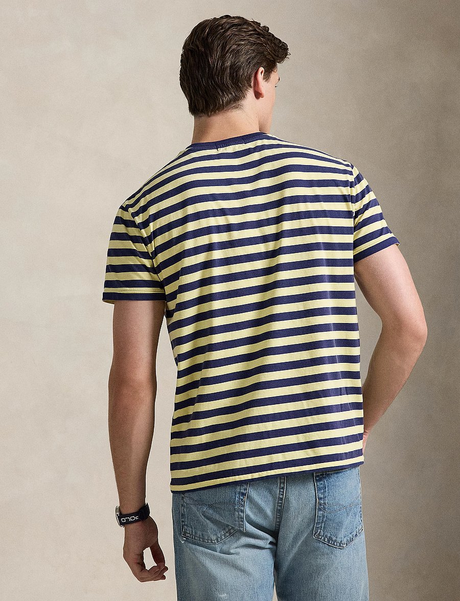 Polo Ralph Lauren - Classic Fit Striped Jersey T-Shirt - kurzärmelige t-shirts - resort gold/dark - 3