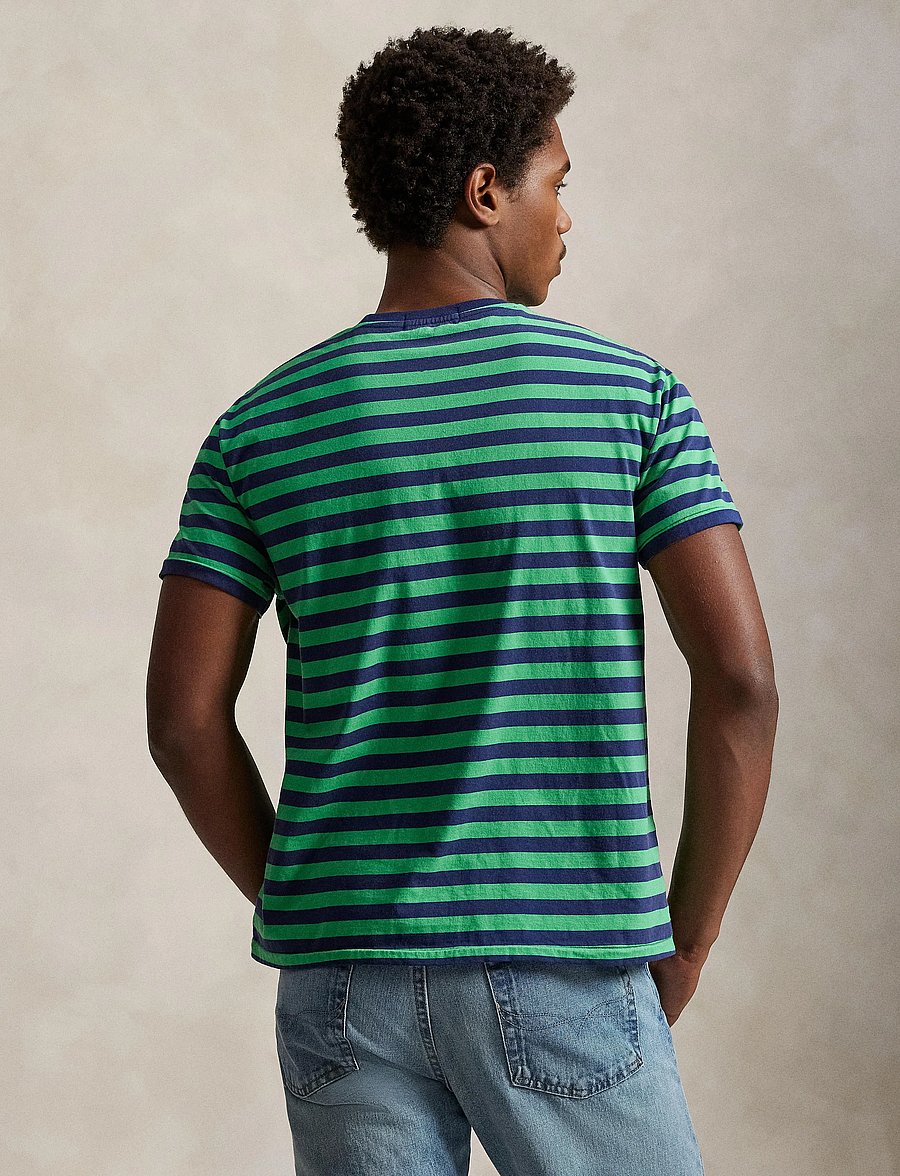 Polo Ralph Lauren - Classic Fit Striped Jersey T-Shirt - kurzärmelige t-shirts - summer emerald/da - 3