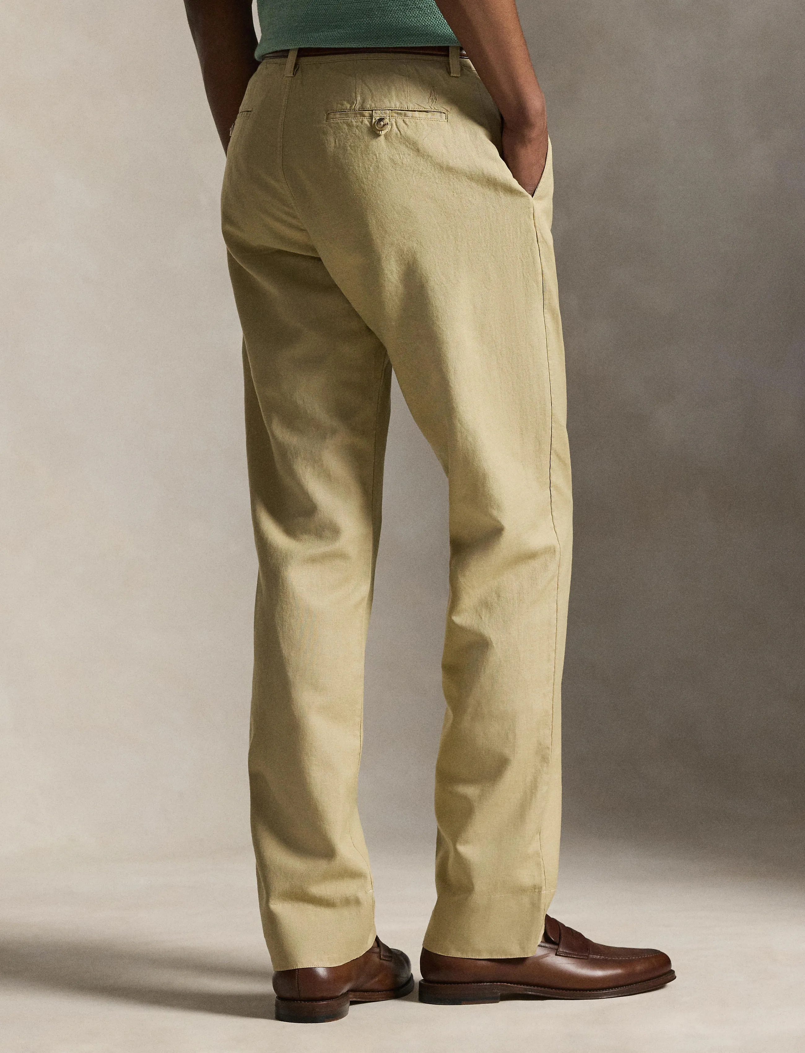 Polo Ralph Lauren - Bedford Classic Fit Linen-Cotton Pant - hörbuxur - coastal beige - 3