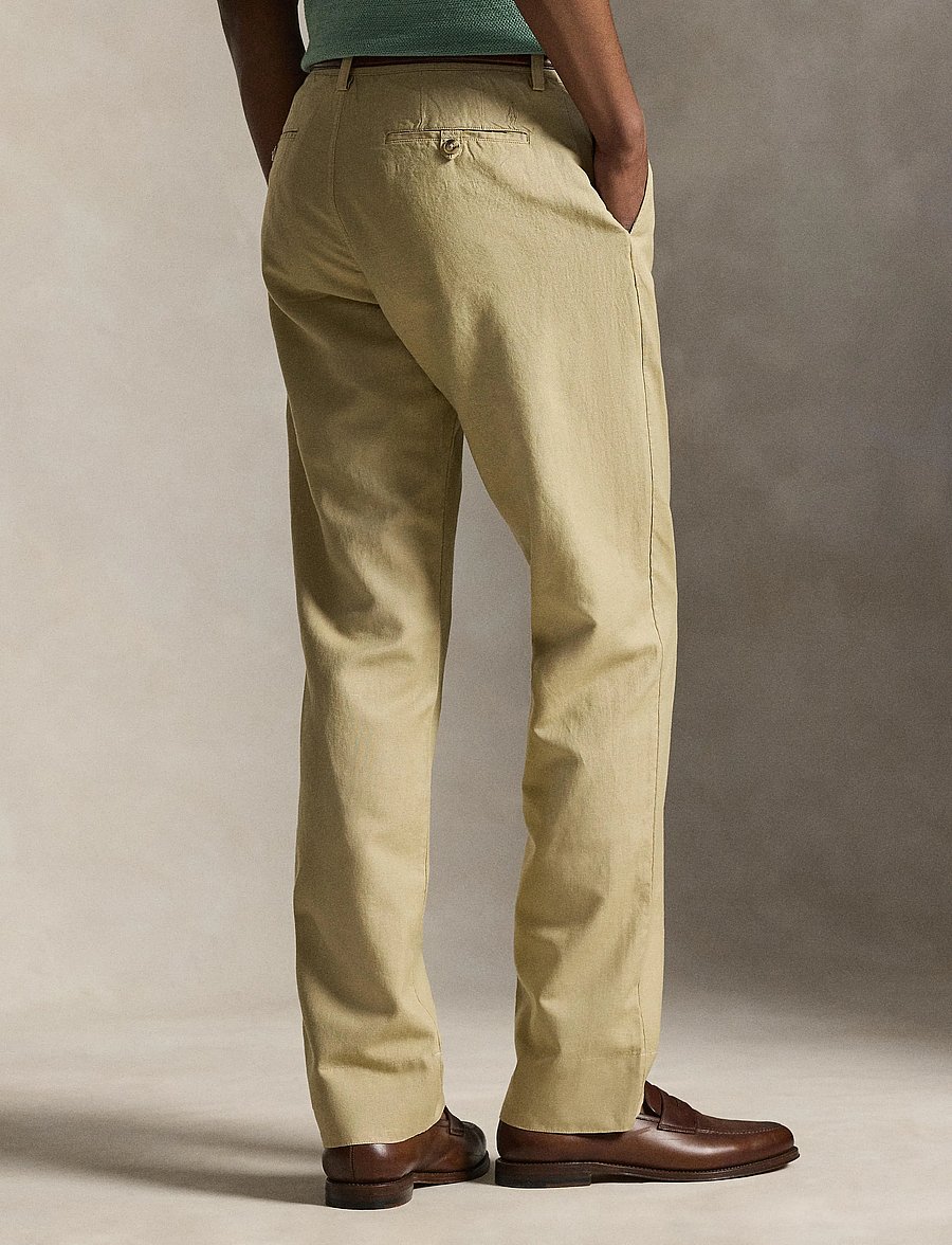 Polo Ralph Lauren - Bedford Classic Fit Linen-Cotton Pant - leinenhosen - coastal beige - 3
