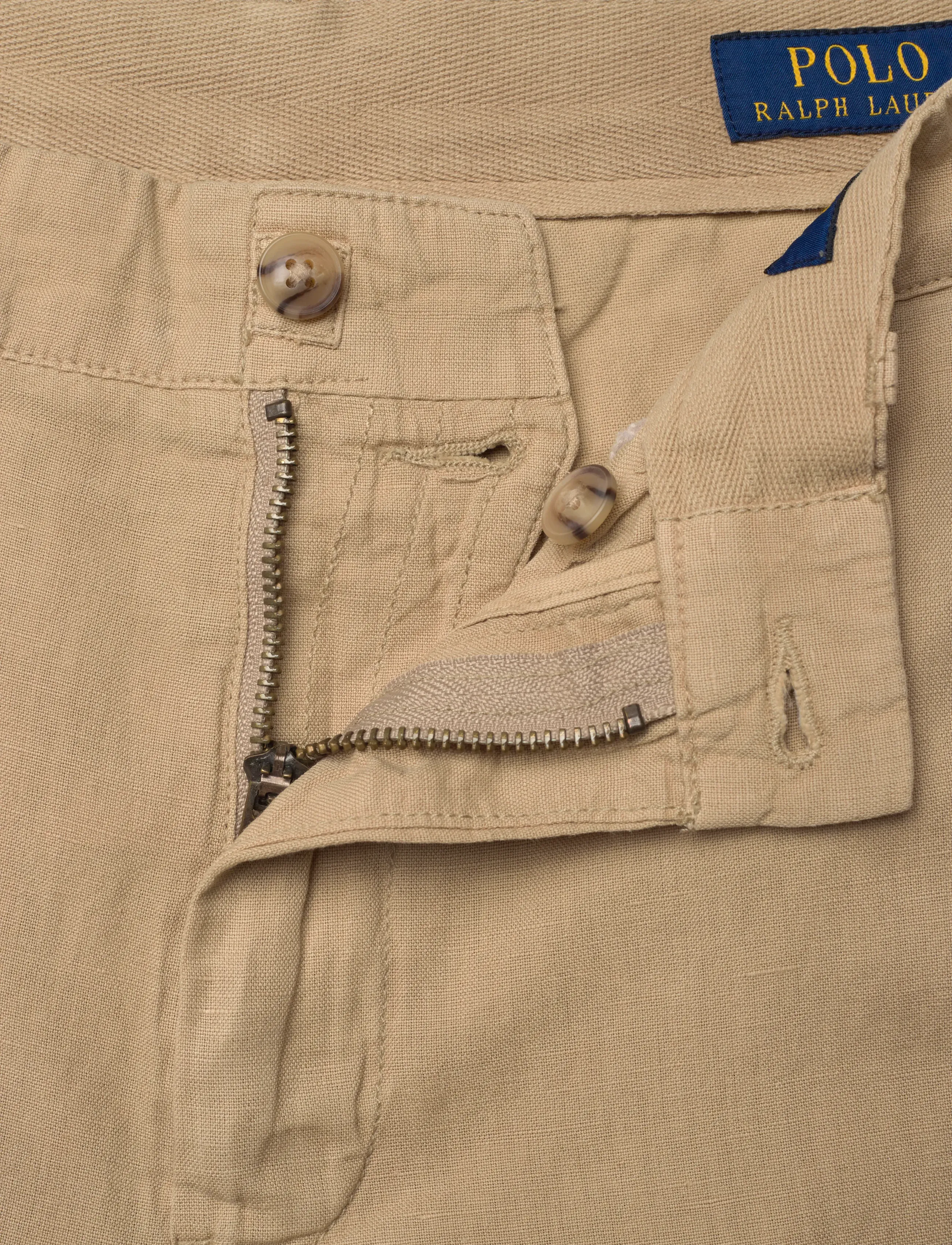 Polo Ralph Lauren - Bedford Classic Fit Linen-Cotton Pant - hörbuxur - coastal beige - 5