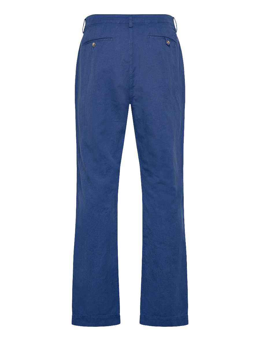 Polo Ralph Lauren - Bedford Classic Fit Linen-Cotton Pant - hørbukser - dusty azure - 2