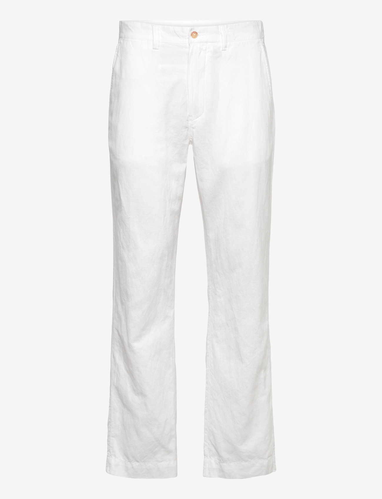 Polo Ralph Lauren - Bedford Classic Fit Linen-Cotton Pant - leinenhosen - white - 0