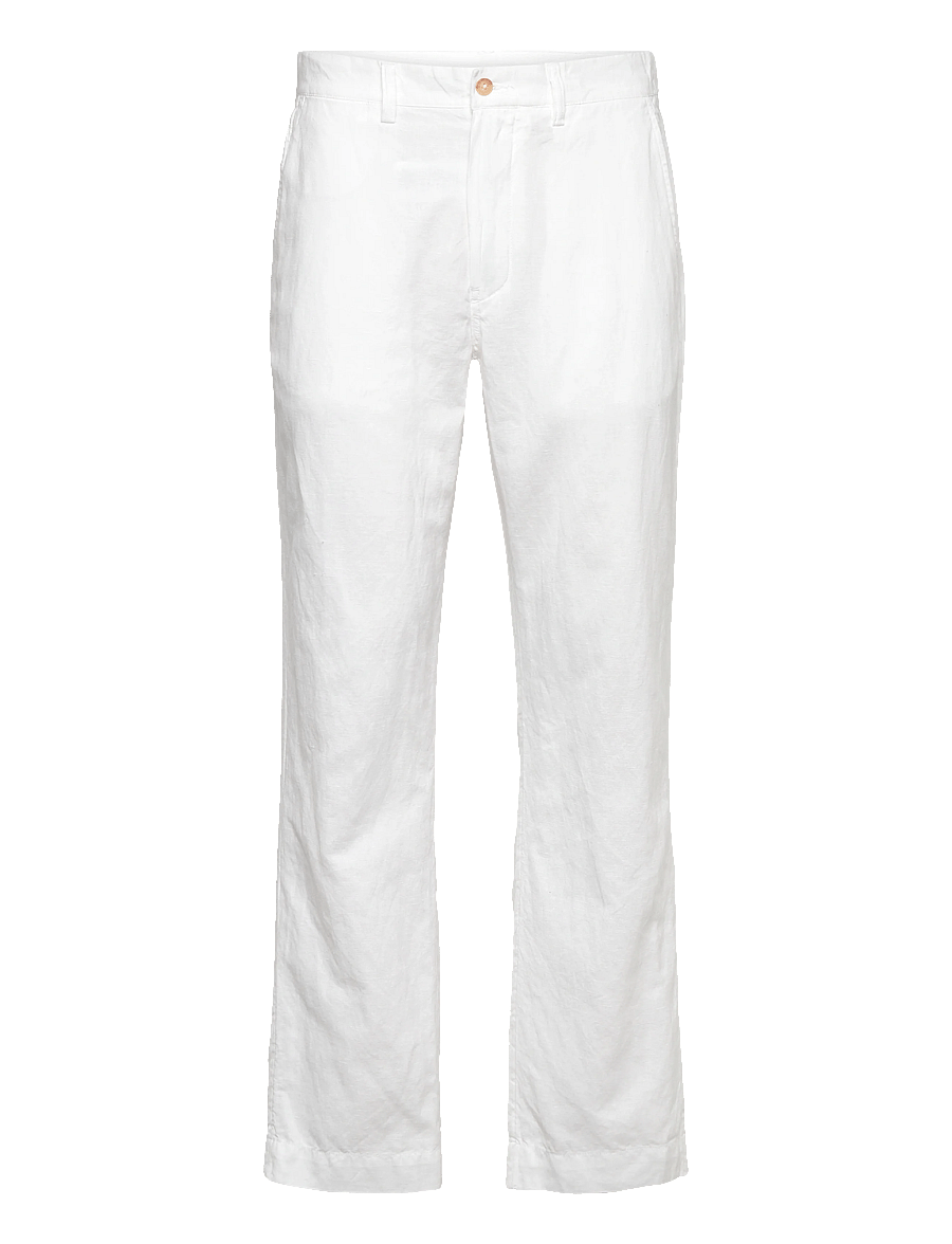 Polo Ralph Lauren - Bedford Classic Fit Linen-Cotton Pant - hørbukser - white - 1