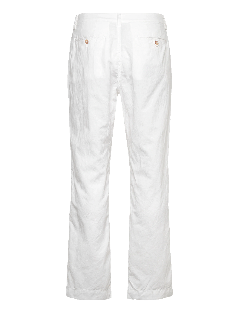 Polo Ralph Lauren - Bedford Classic Fit Linen-Cotton Pant - leinenhosen - white - 1