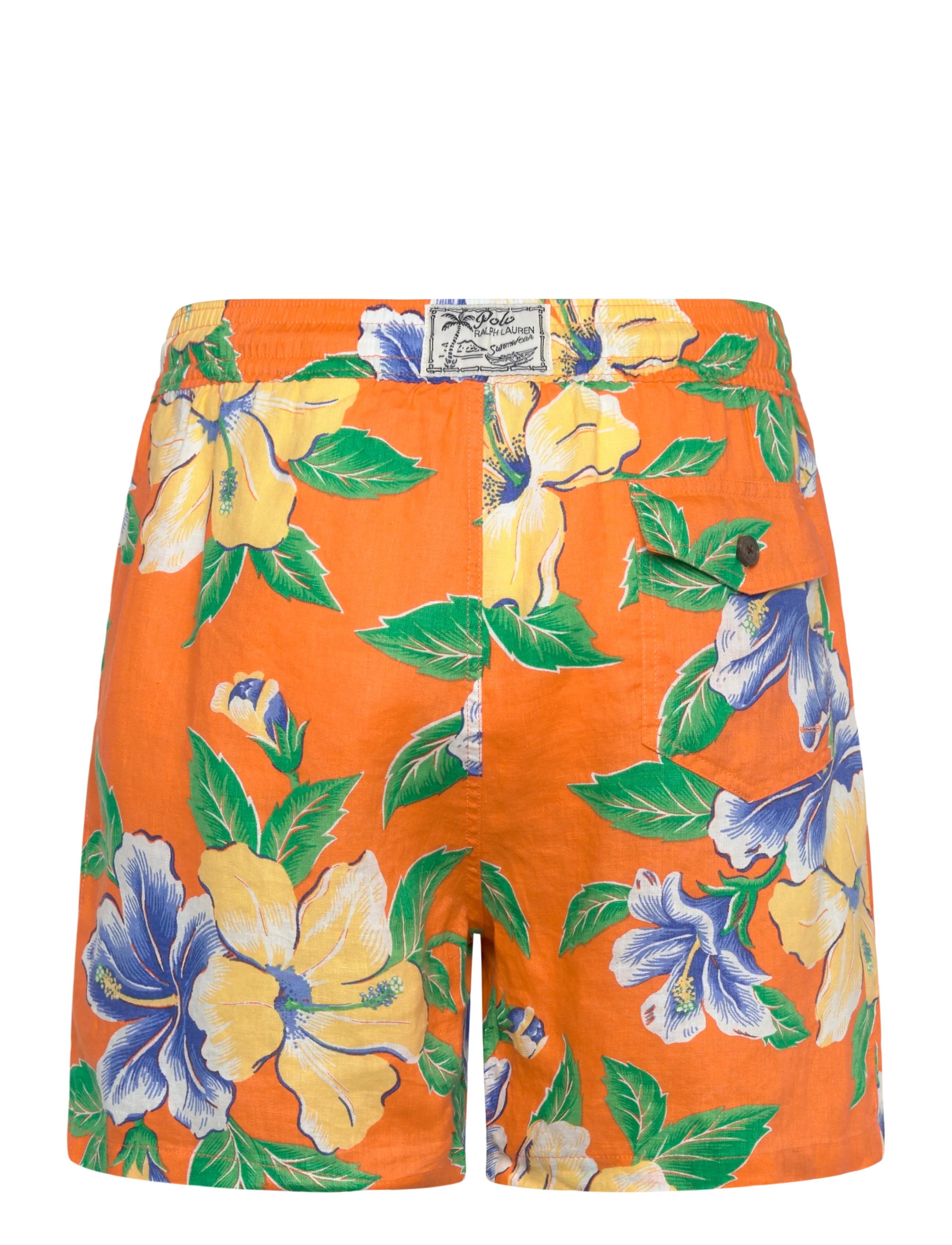Polo Ralph Lauren - PRINTED LINEN-WVN-SWIM BOTTOM - badeshorts - orange iconic hib - 2
