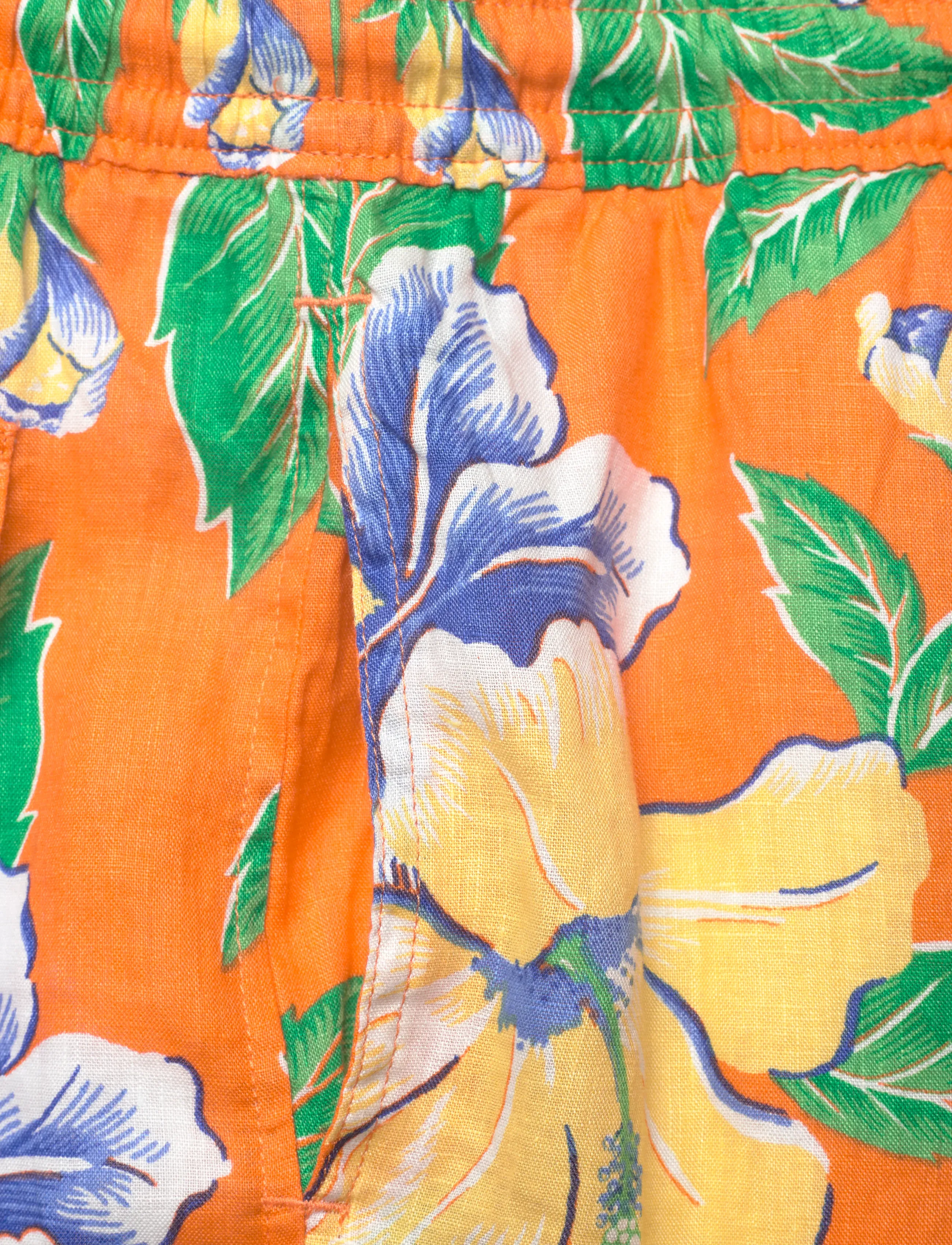 Polo Ralph Lauren - PRINTED LINEN-WVN-SWIM BOTTOM - badeshorts - orange iconic hib - 5