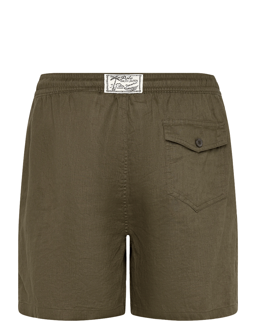 Polo Ralph Lauren - 5.75-Inch Traveler Linen Swim Trunk - badehose - canopy olive - 2