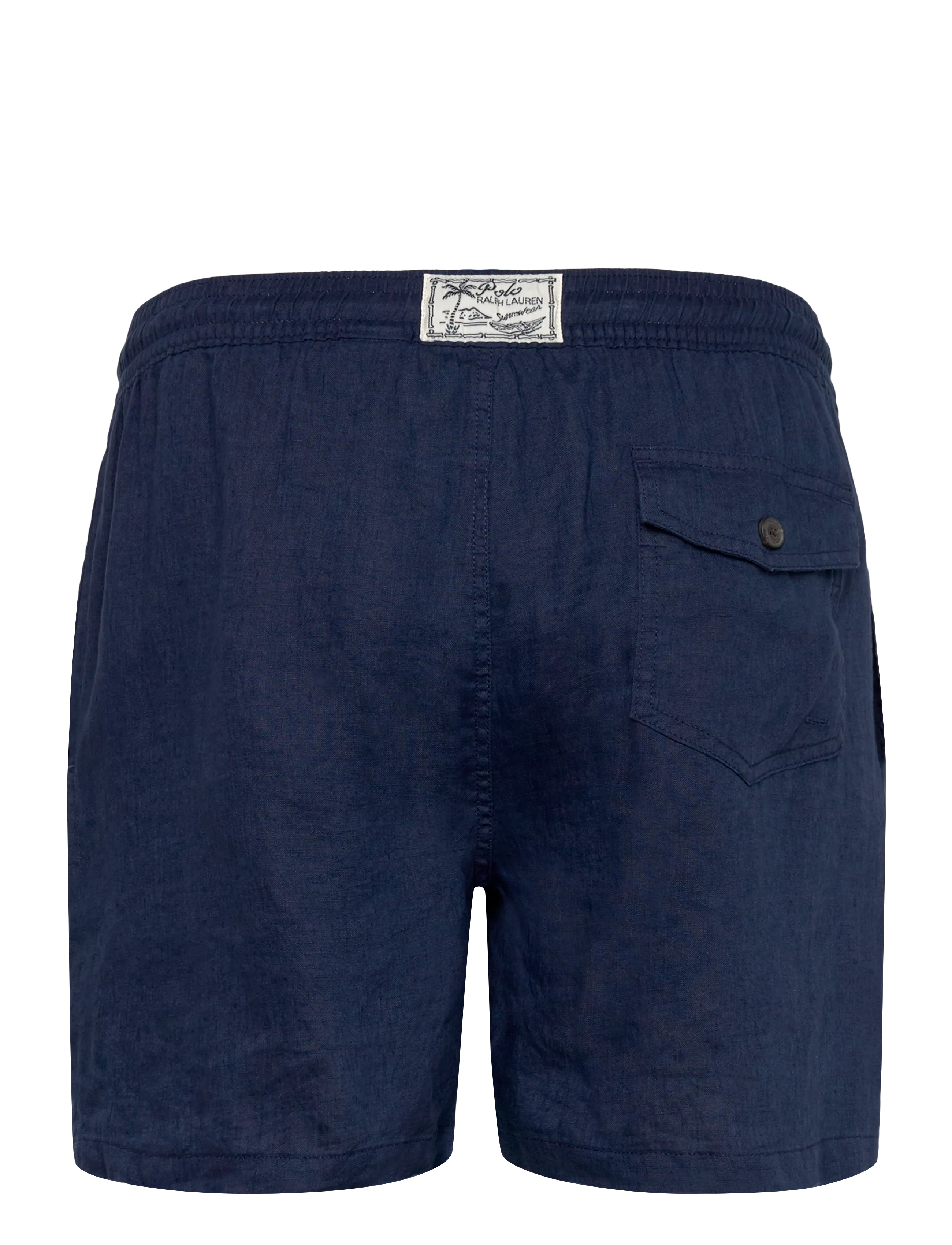 Polo Ralph Lauren - 5.75-Inch Traveler Linen Swim Trunk - shorts de bain - newport navy - 2